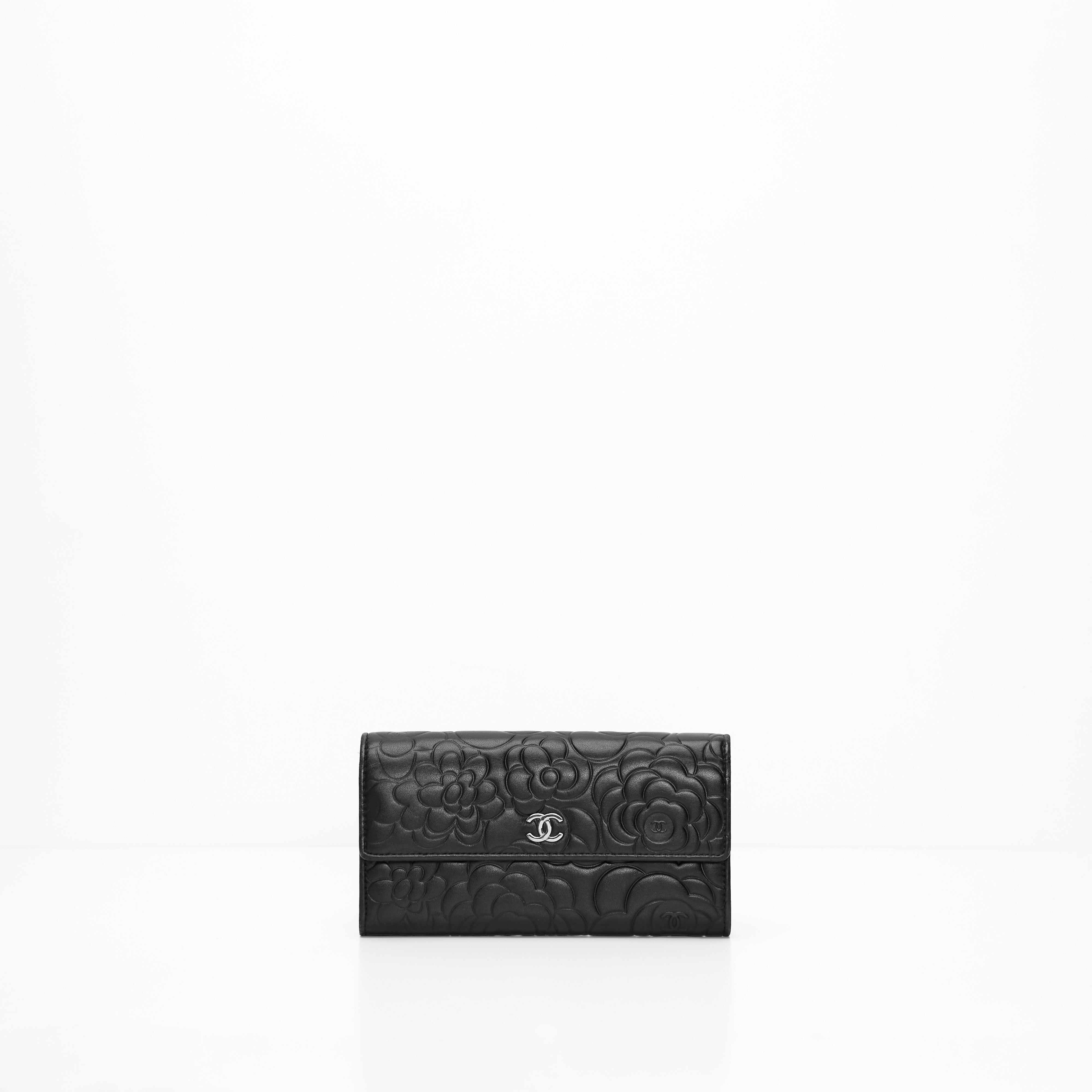 CHANEL CAMELLIA LONG FLAP WALLET