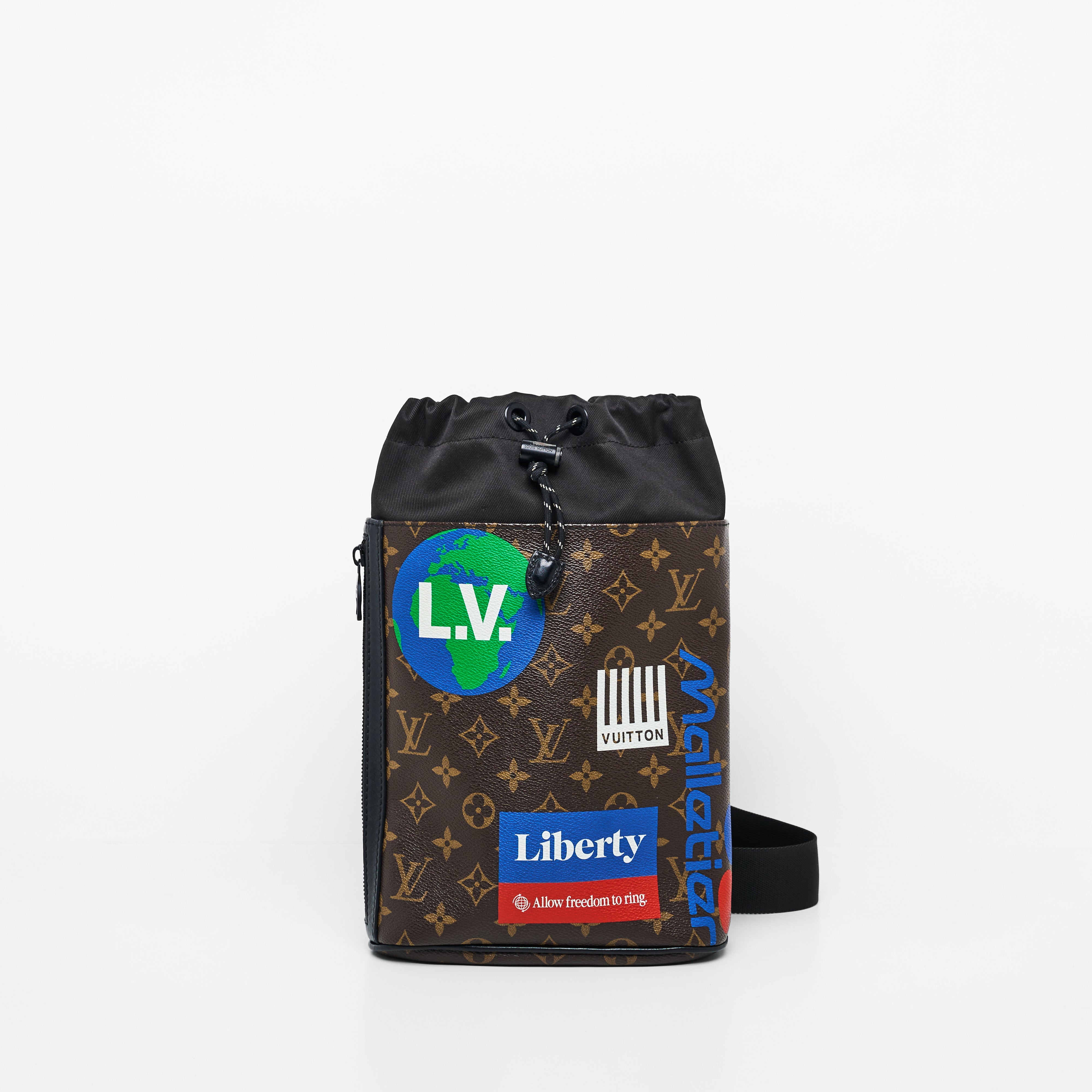 LV Chalk Sling Bag Monogram Brown
