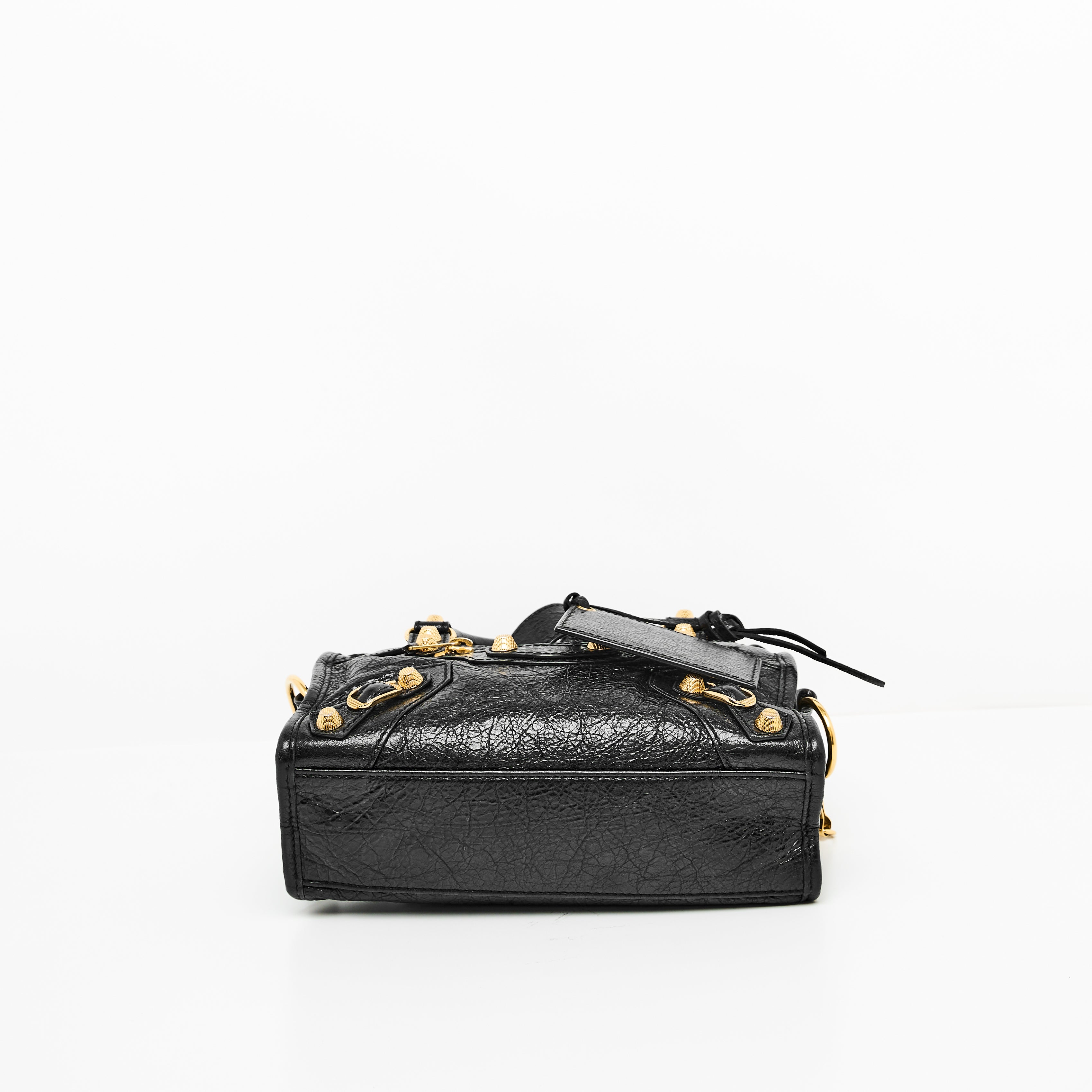 Balenciaga City Mini in Black Gold Hardware