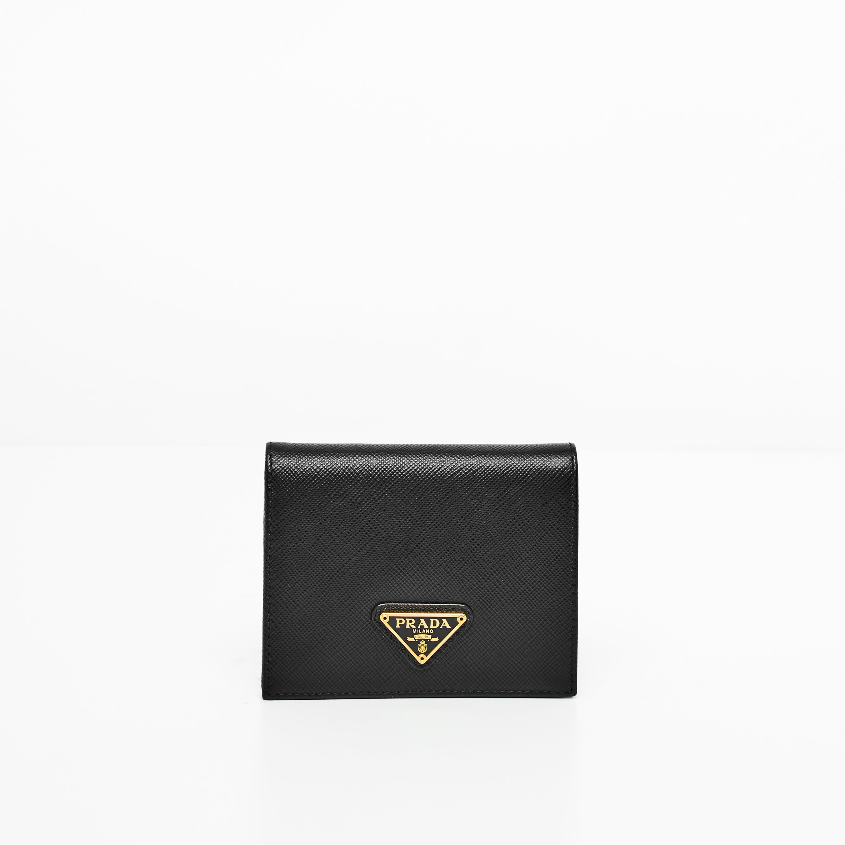 Prada Small Saffiano Leather Black Wallet