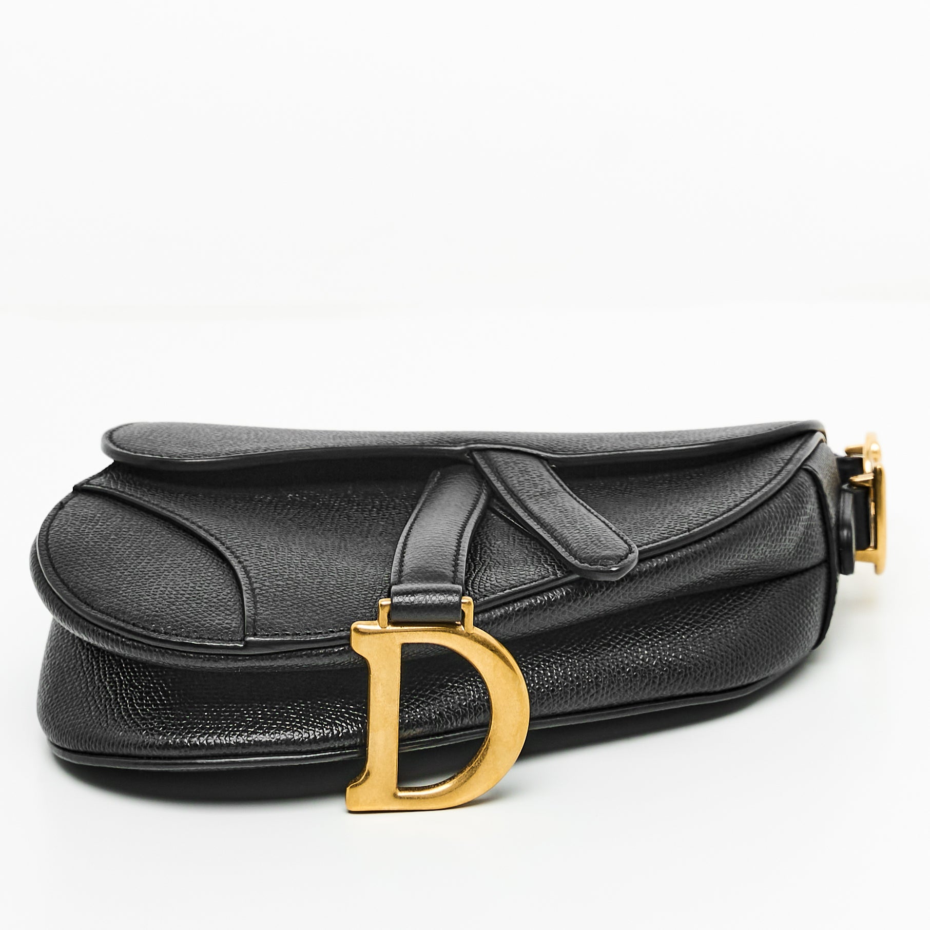 Dior Mini Saddle Bag in Black