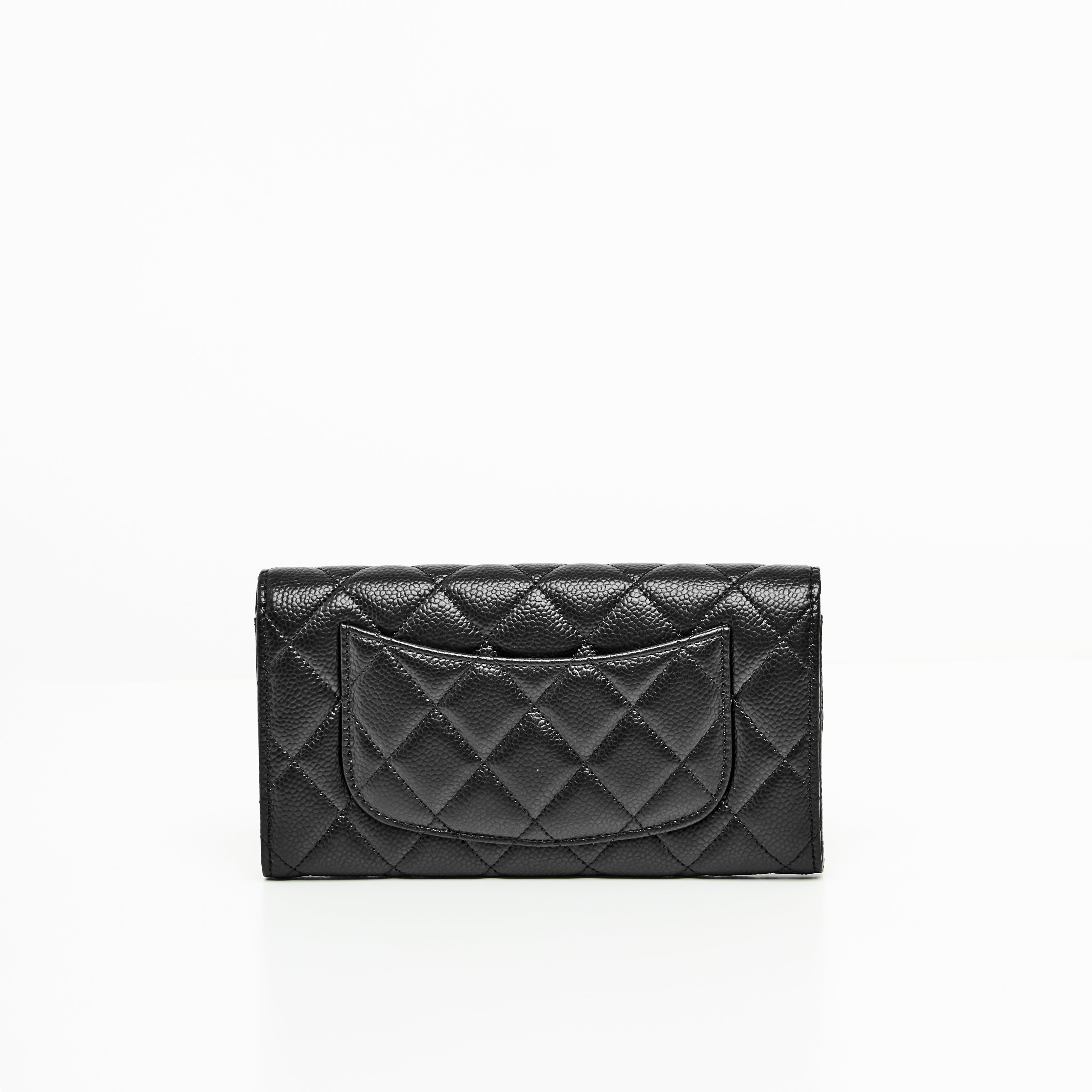 Chanel Classic Long Wallet in Black