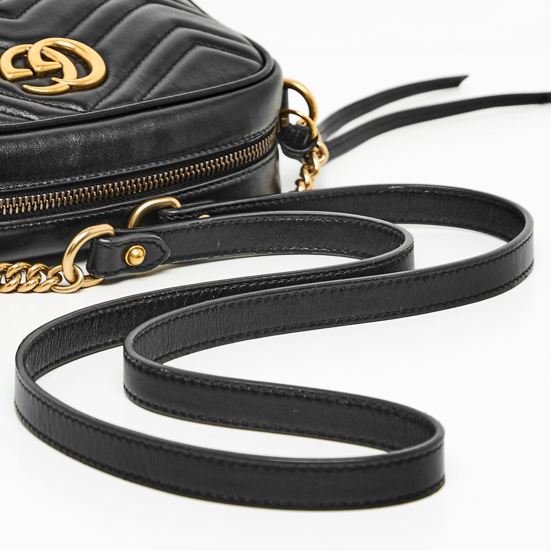 Gucci GG Marmont Camera Bag In Black