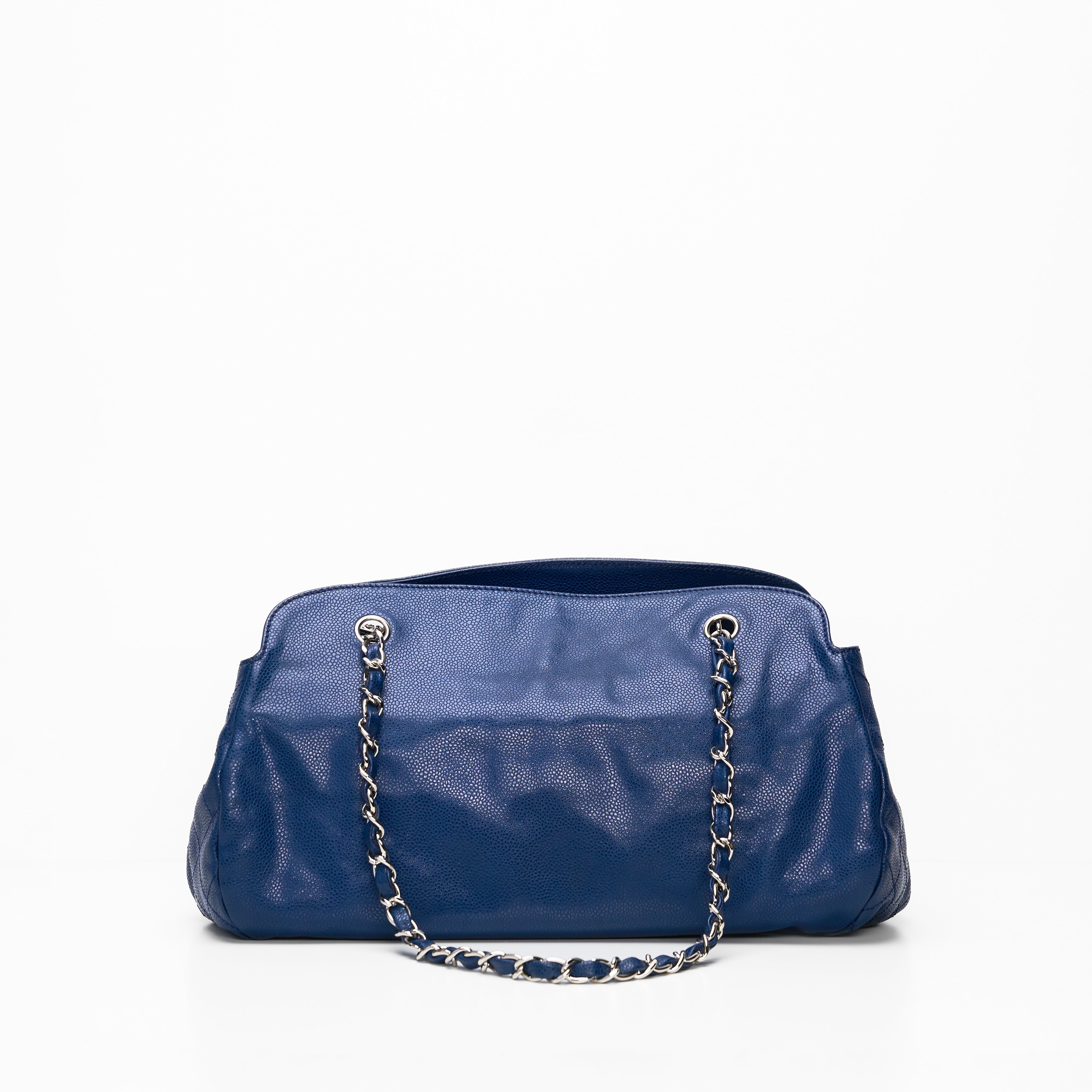 Chanel Caviar Tote In Blue