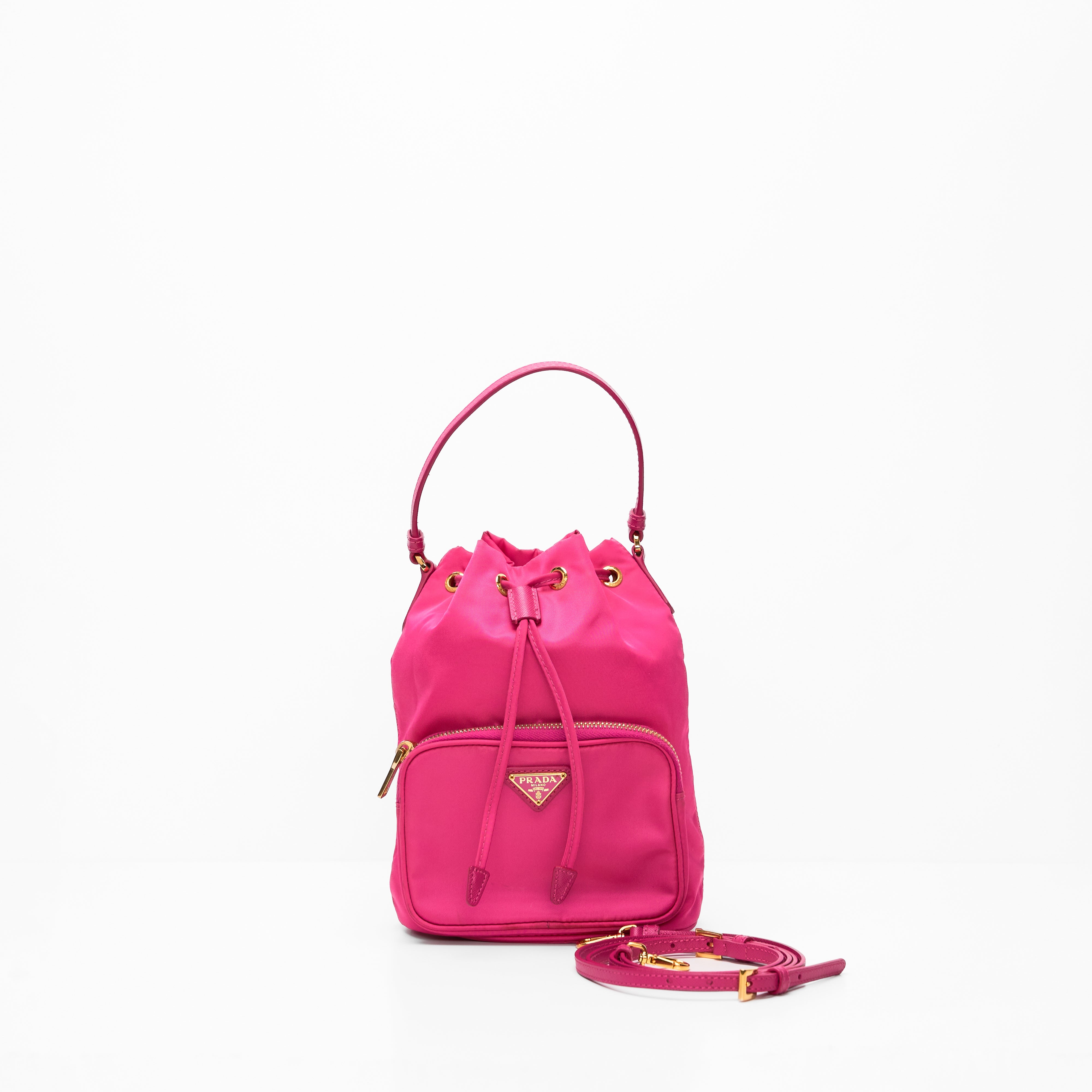 PRADA BUCKET IN Dark pink