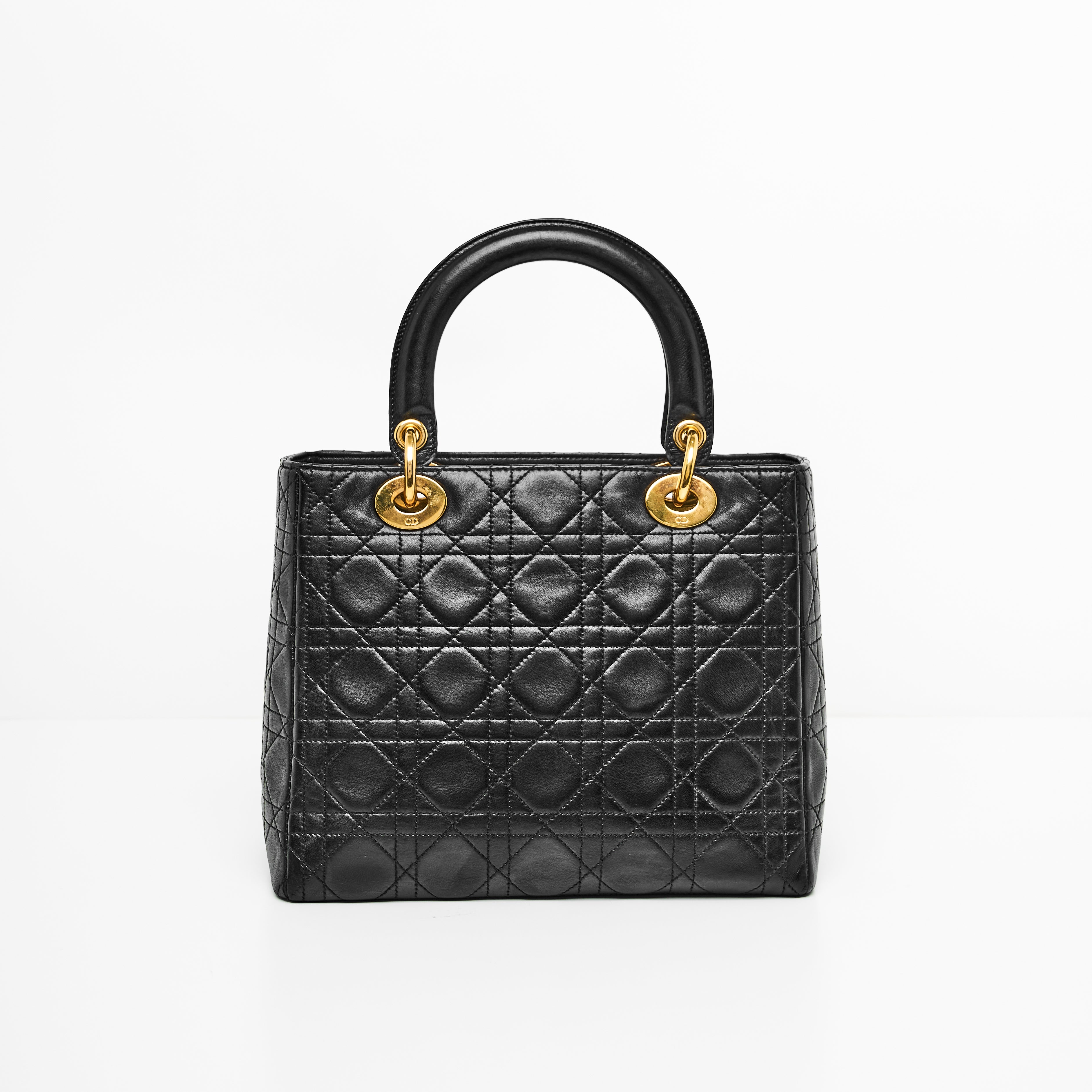 DIOR LADY MEDIUM VINTAGE IN BLACK