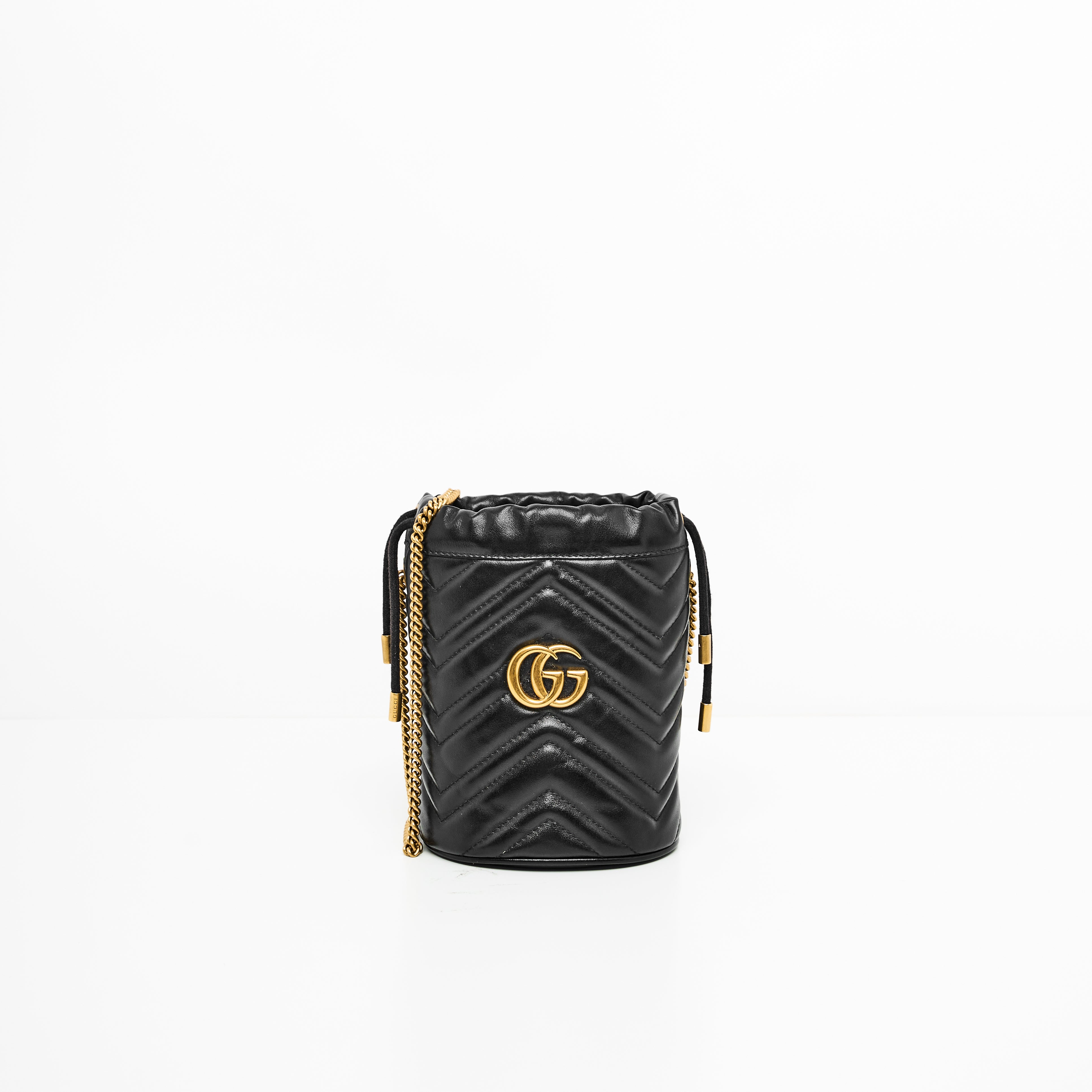 Gucci Marmont  Mini Bucket in Black