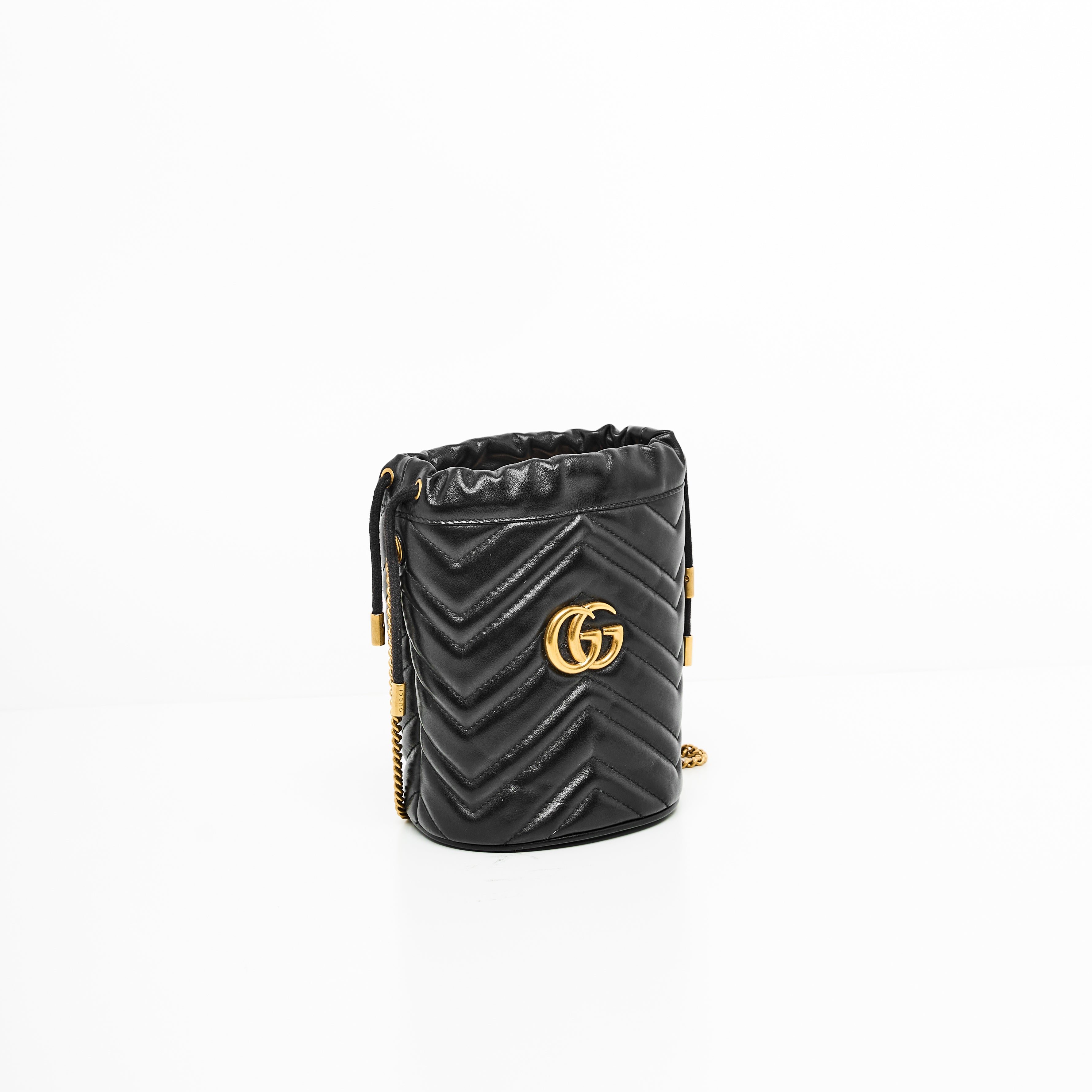 Gucci Marmont  Mini Bucket in Black