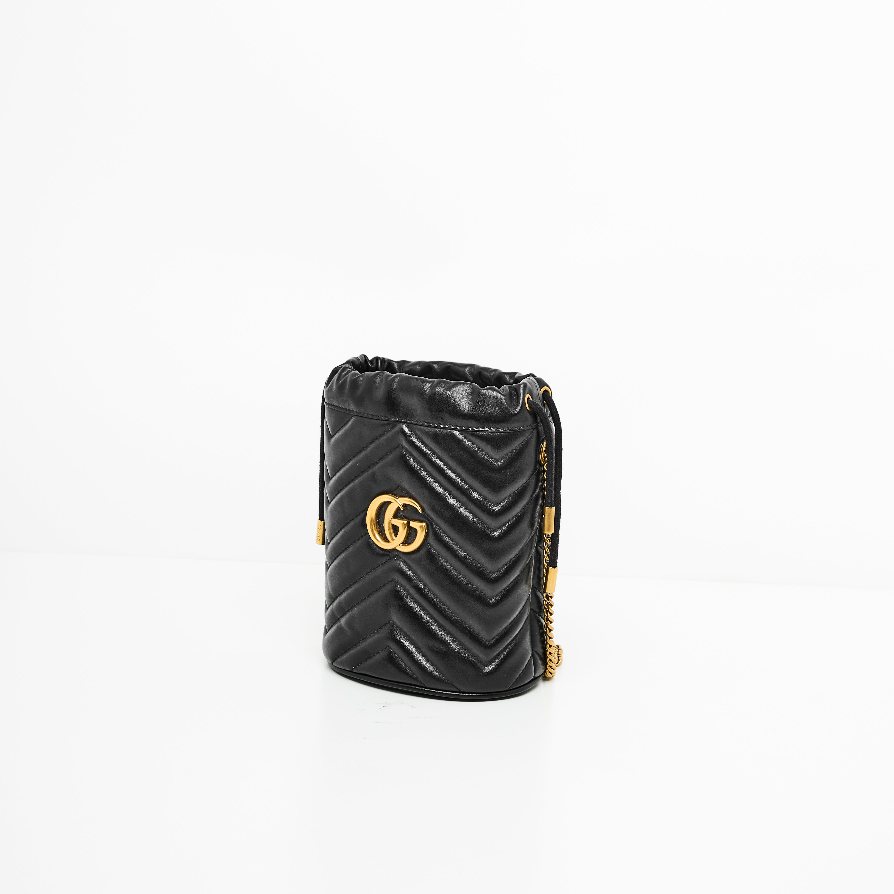 Gucci Marmont  Mini Bucket in Black