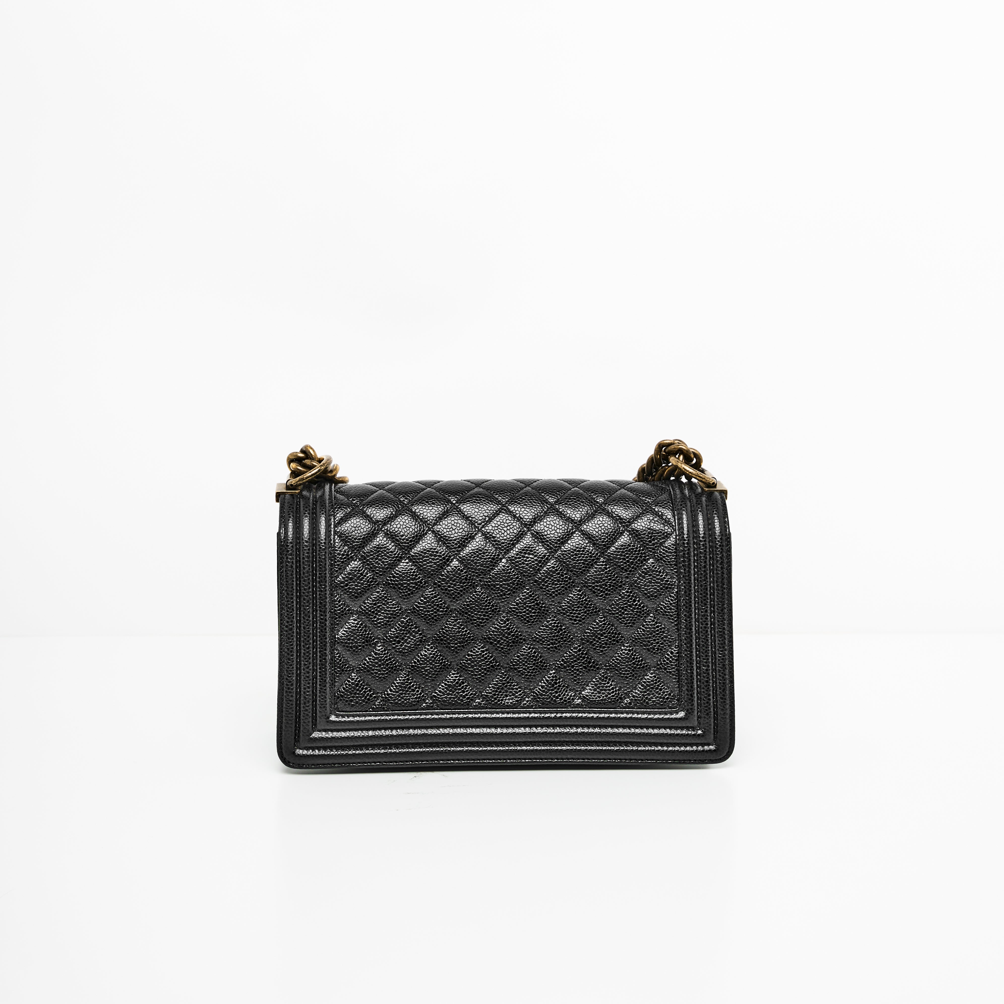 CHANEL BOY MEDIUM IN BLACK