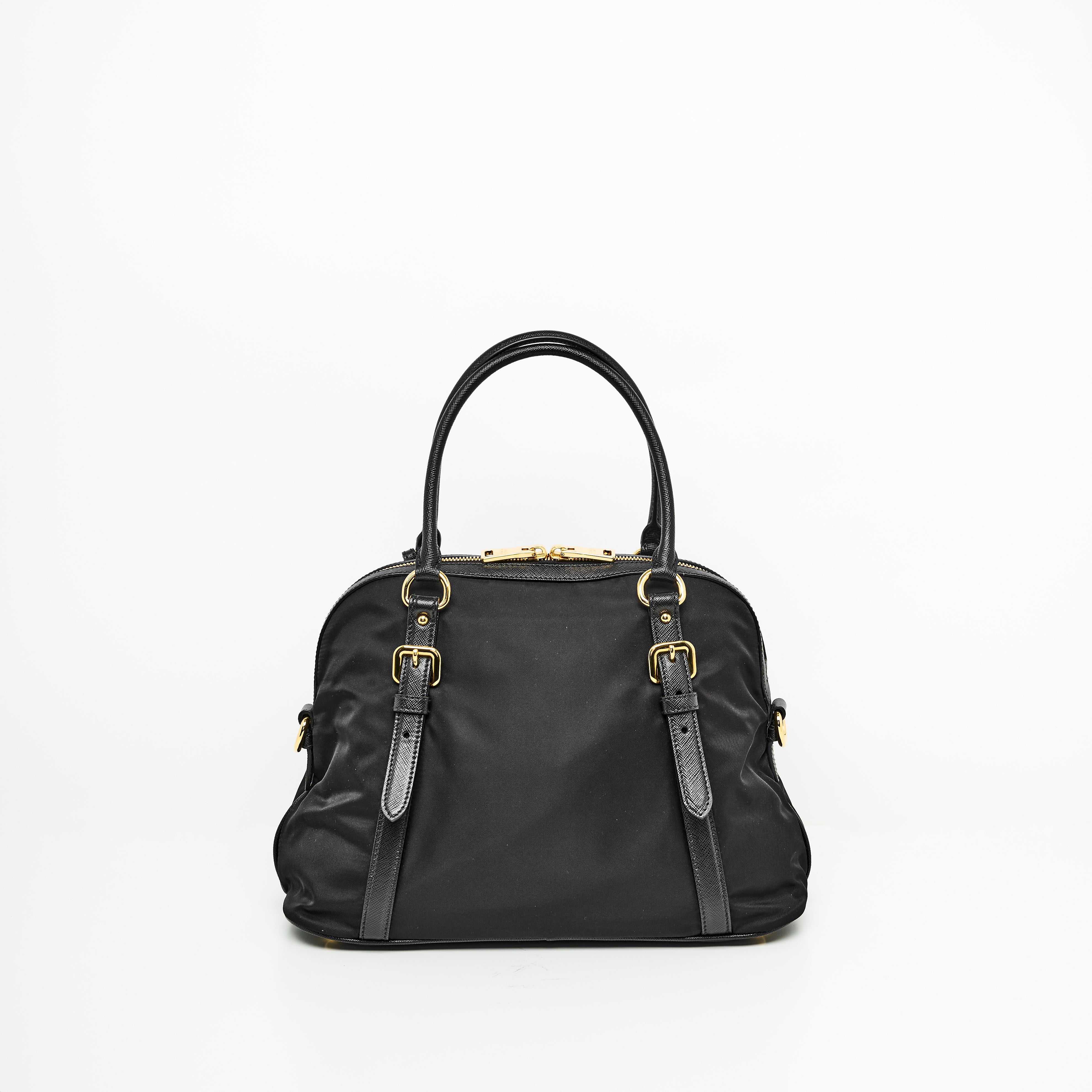 Prada Tessuto Nylon Saffiano in Black