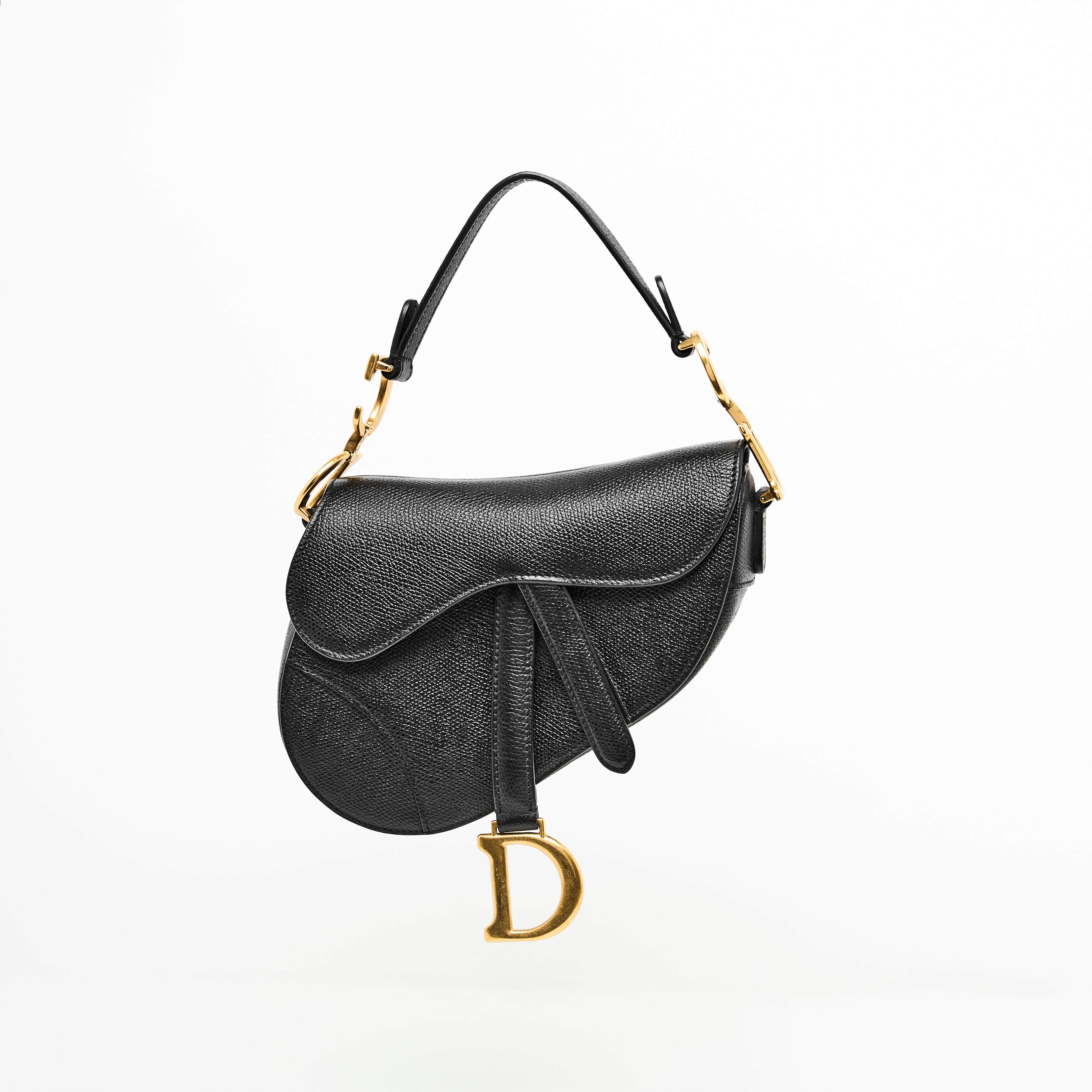 Dior Mini Saddle Bag in Black