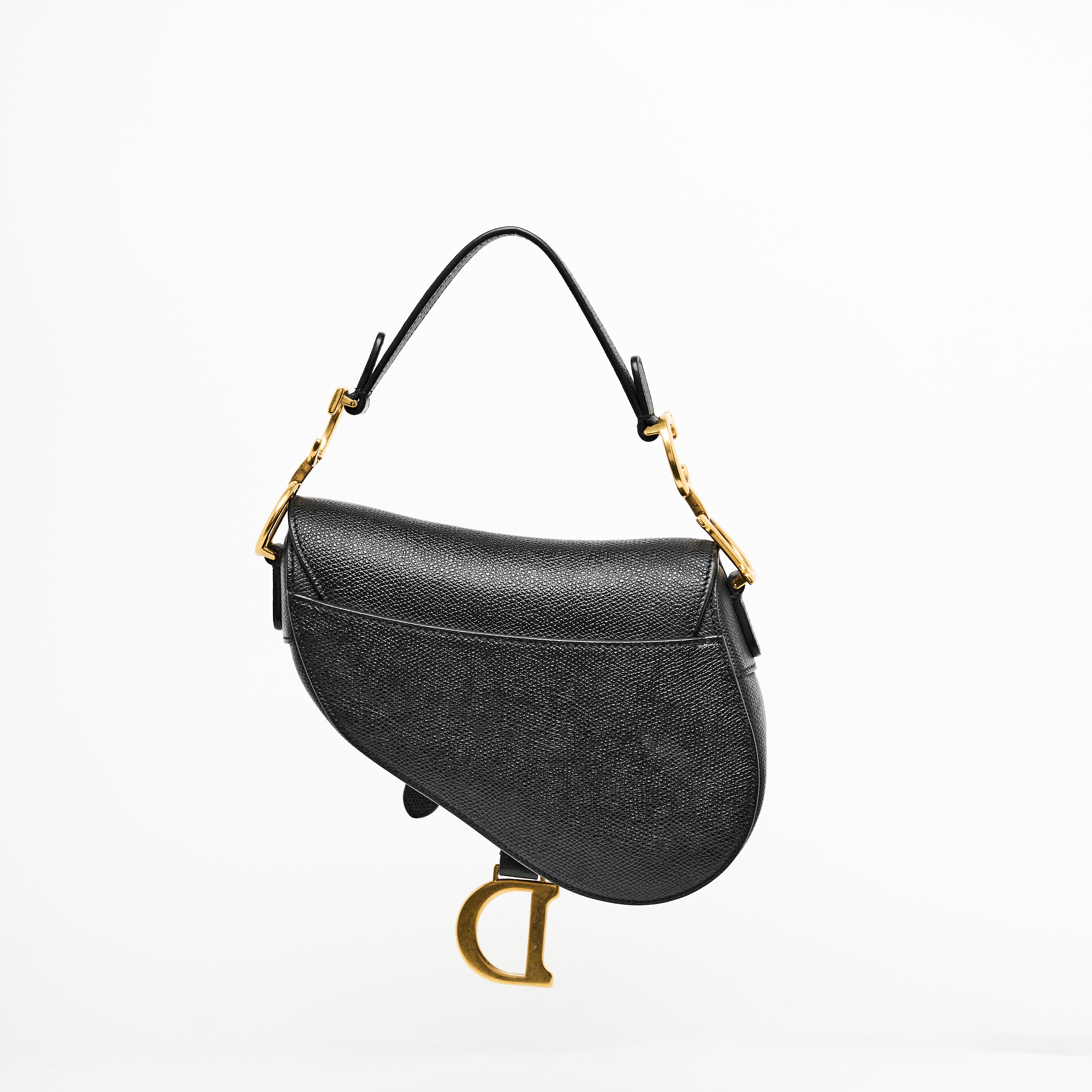 Dior Mini Saddle Bag in Black