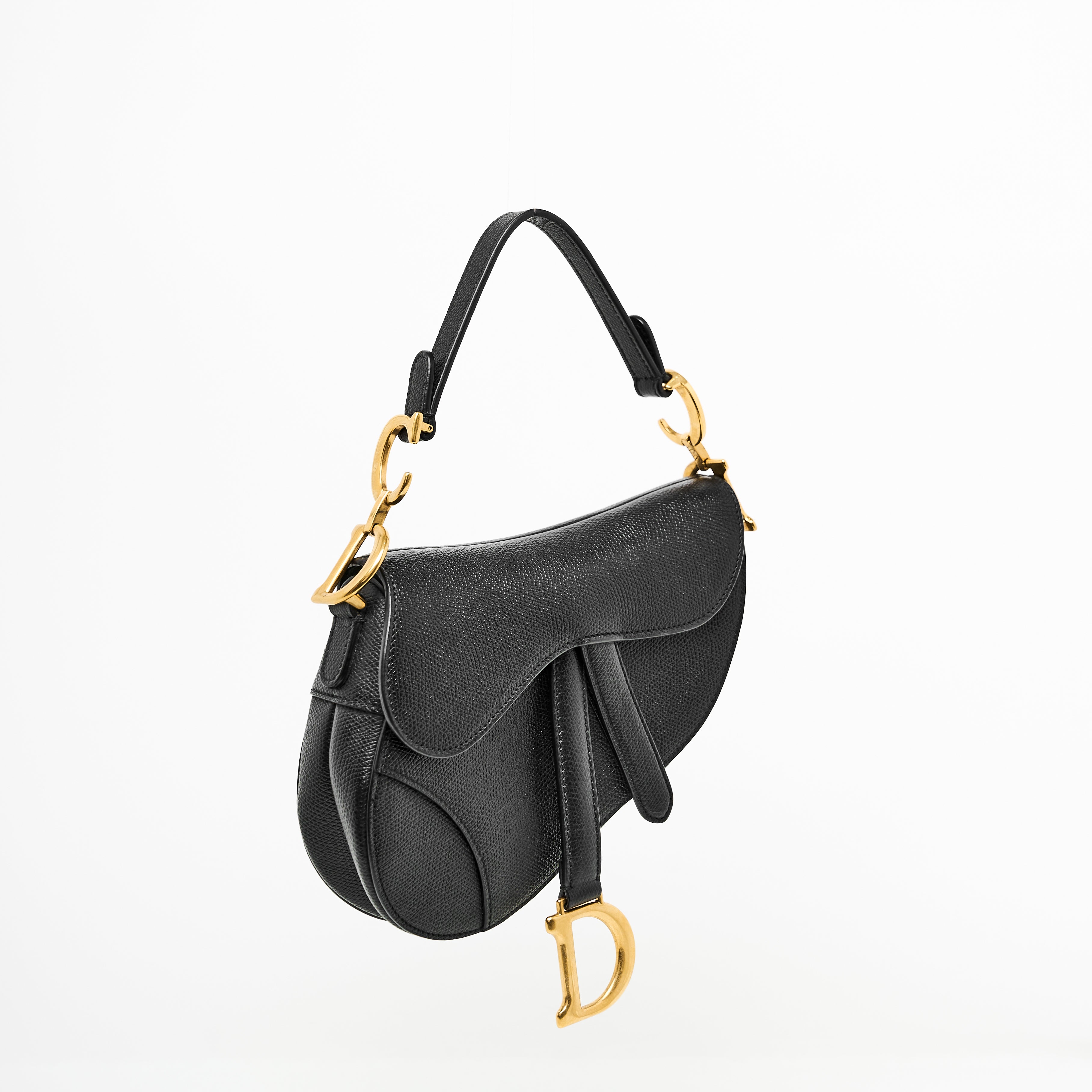 Dior Mini Saddle Bag in Black