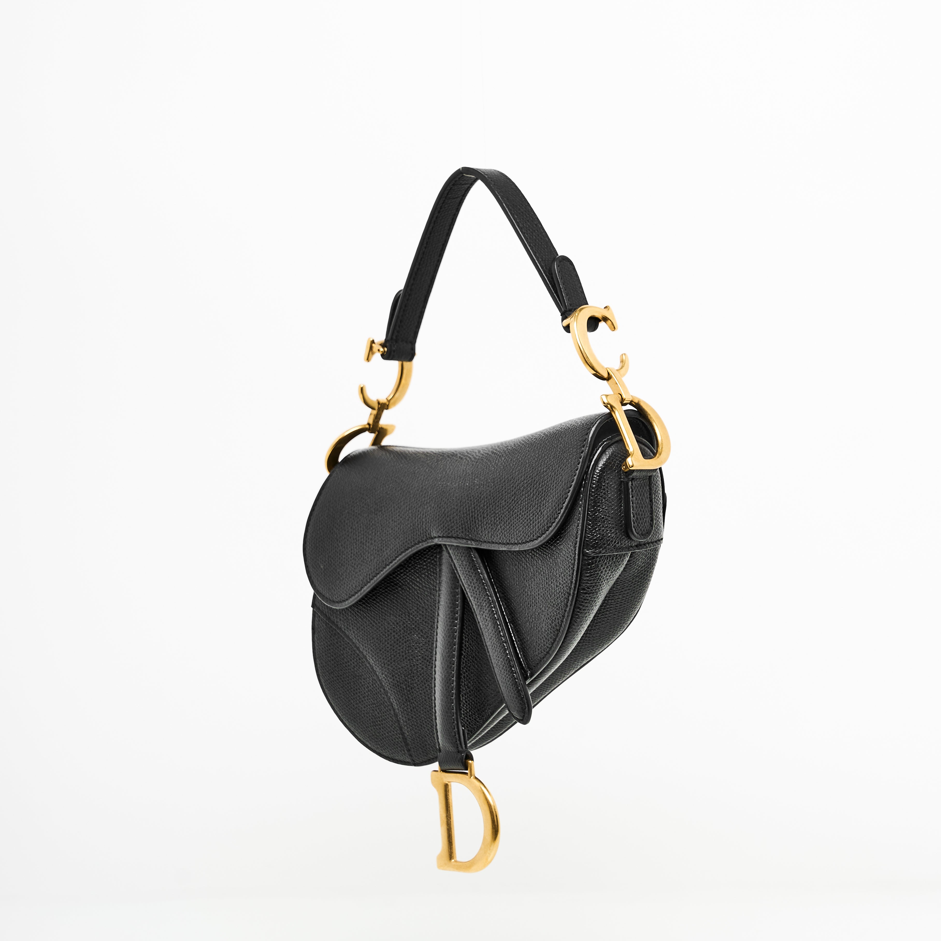 Dior Mini Saddle Bag in Black