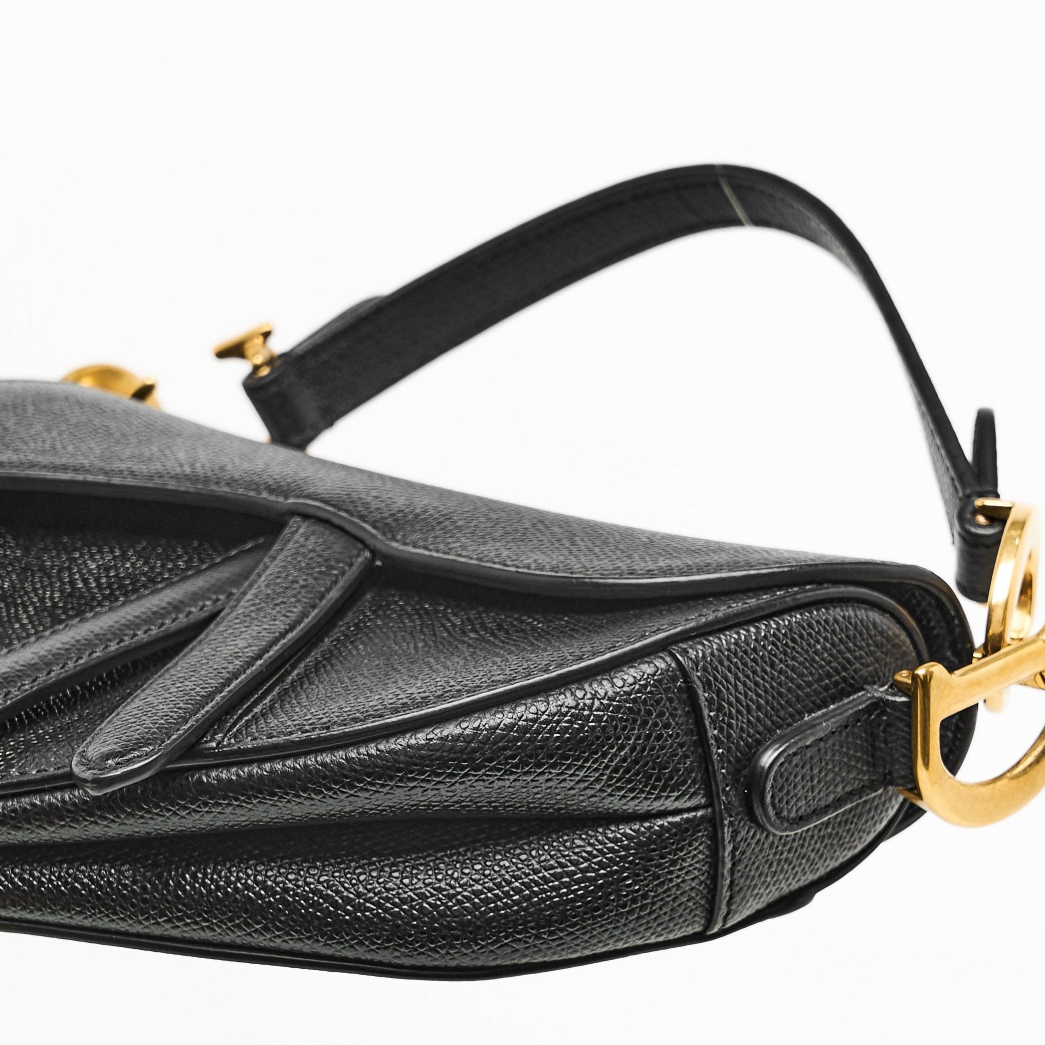 Dior Mini Saddle Bag in Black