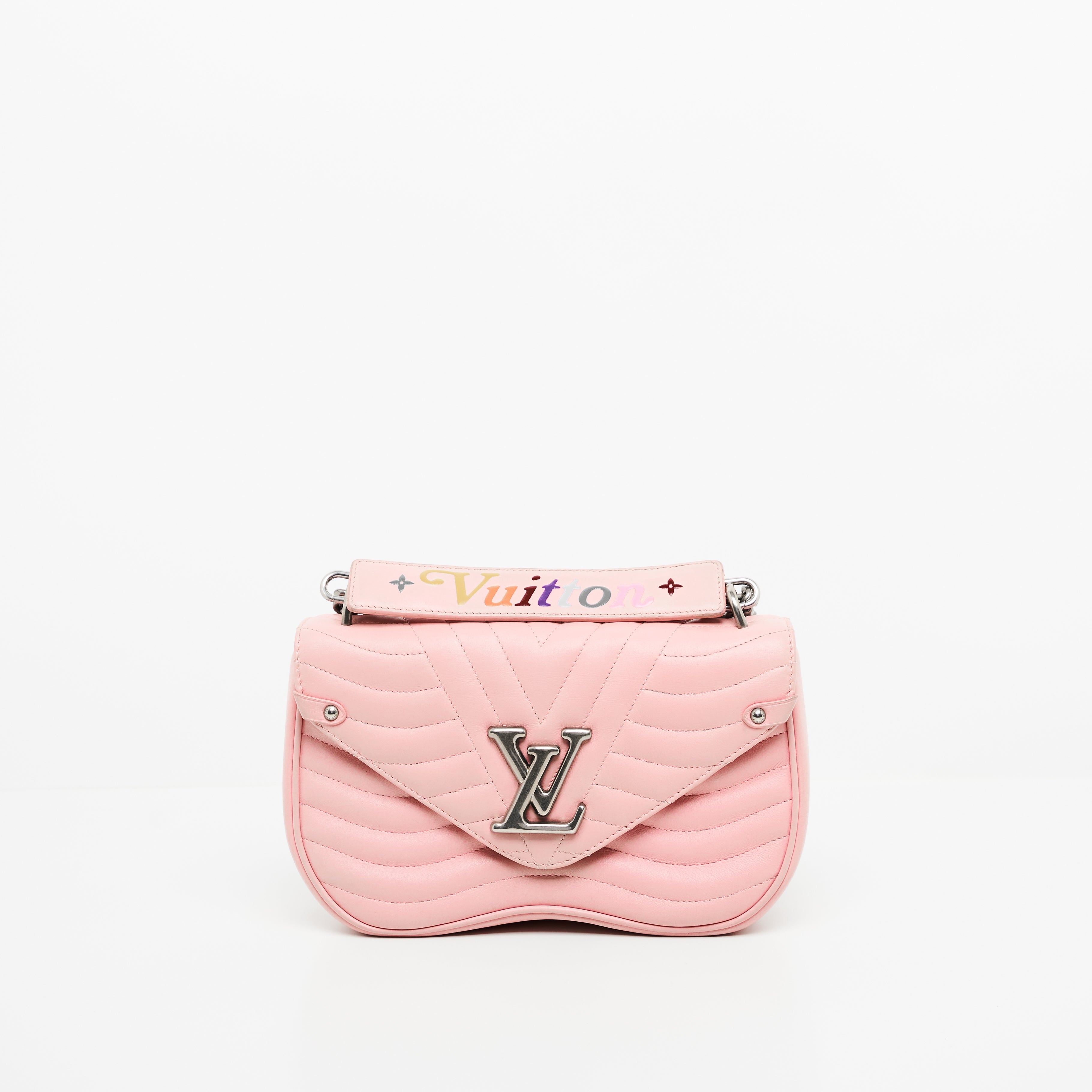 LV New Wave Chain Bag MM in Rose Pink