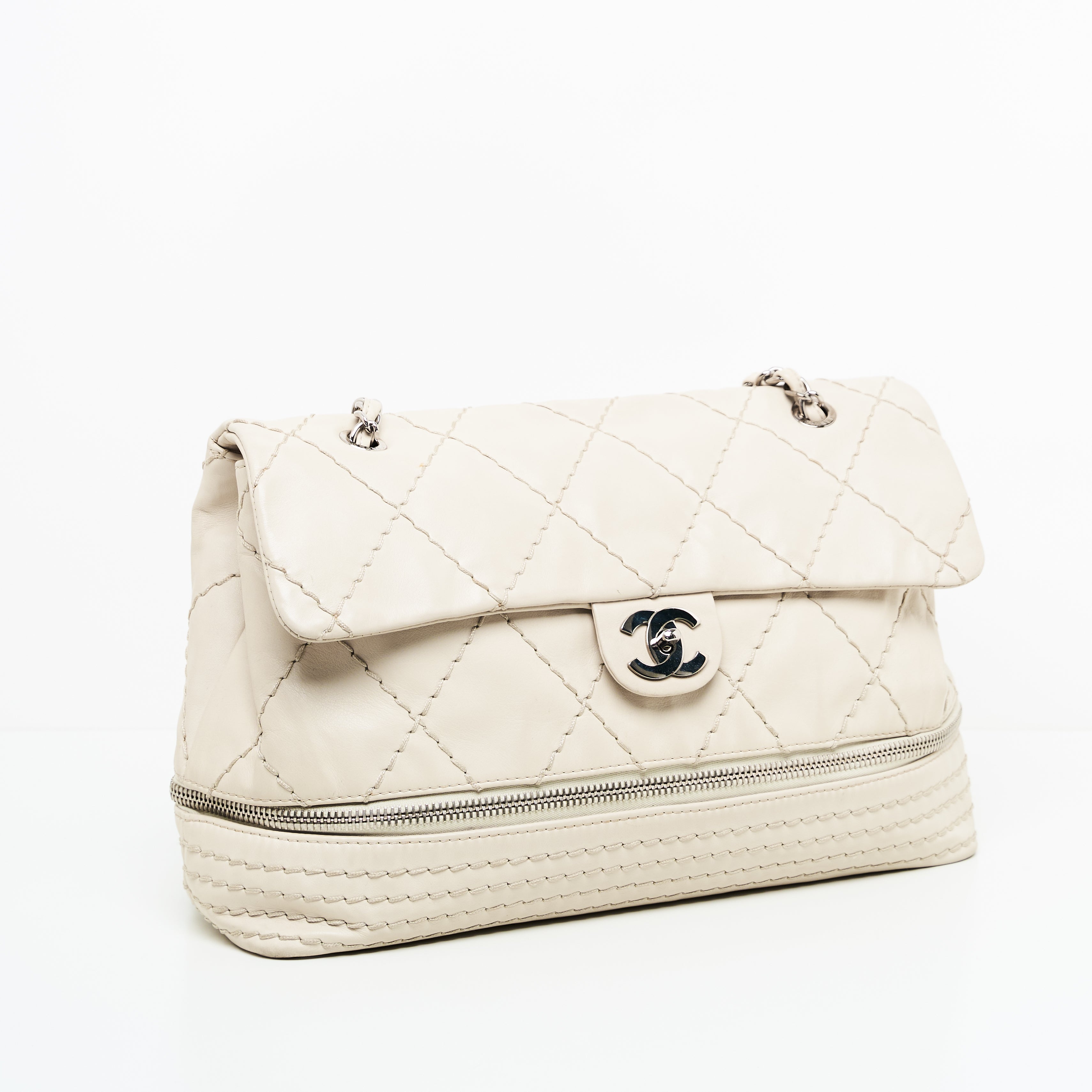Chanel Quilted Expandable Ligne Flap Bag