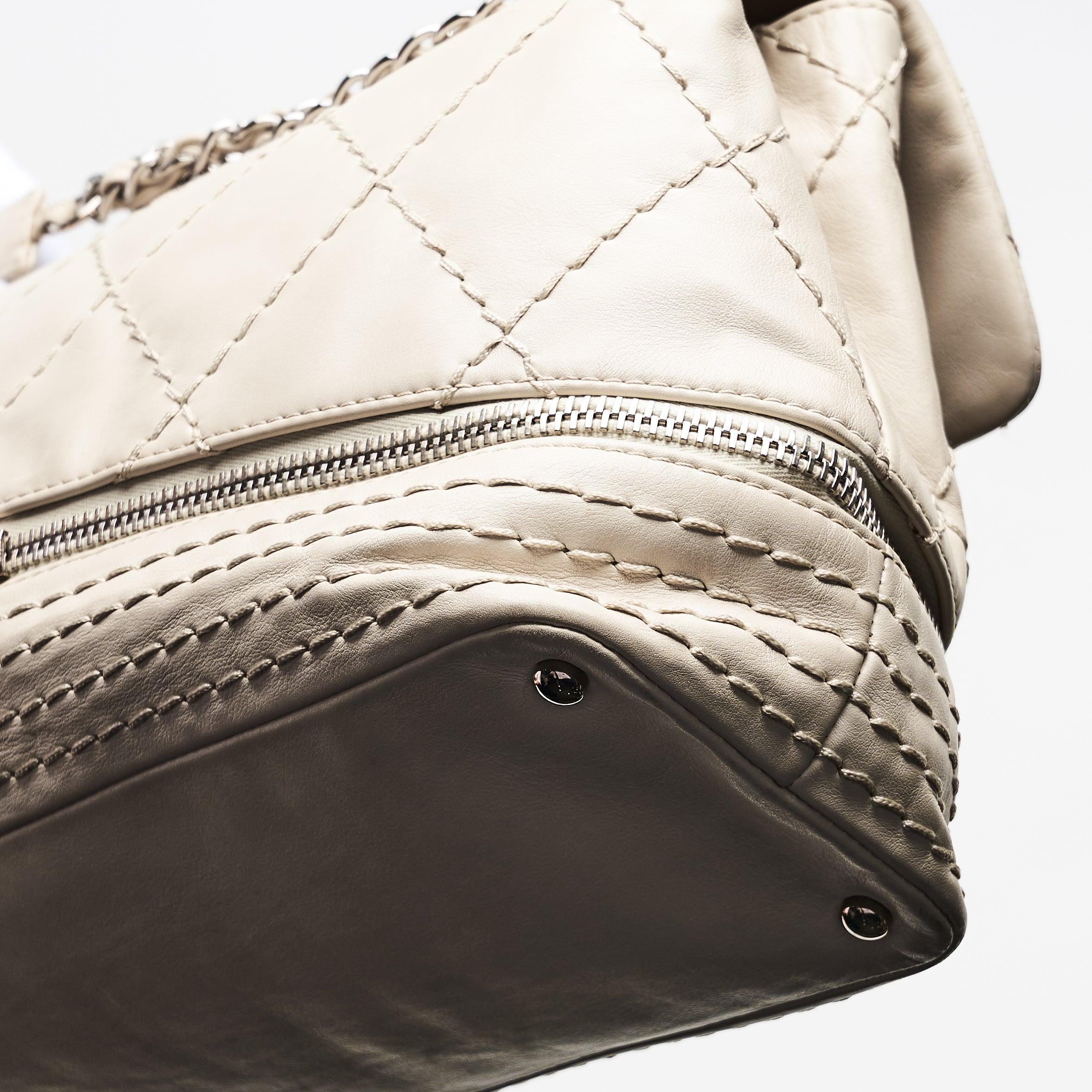Chanel Quilted Expandable Ligne Flap Bag
