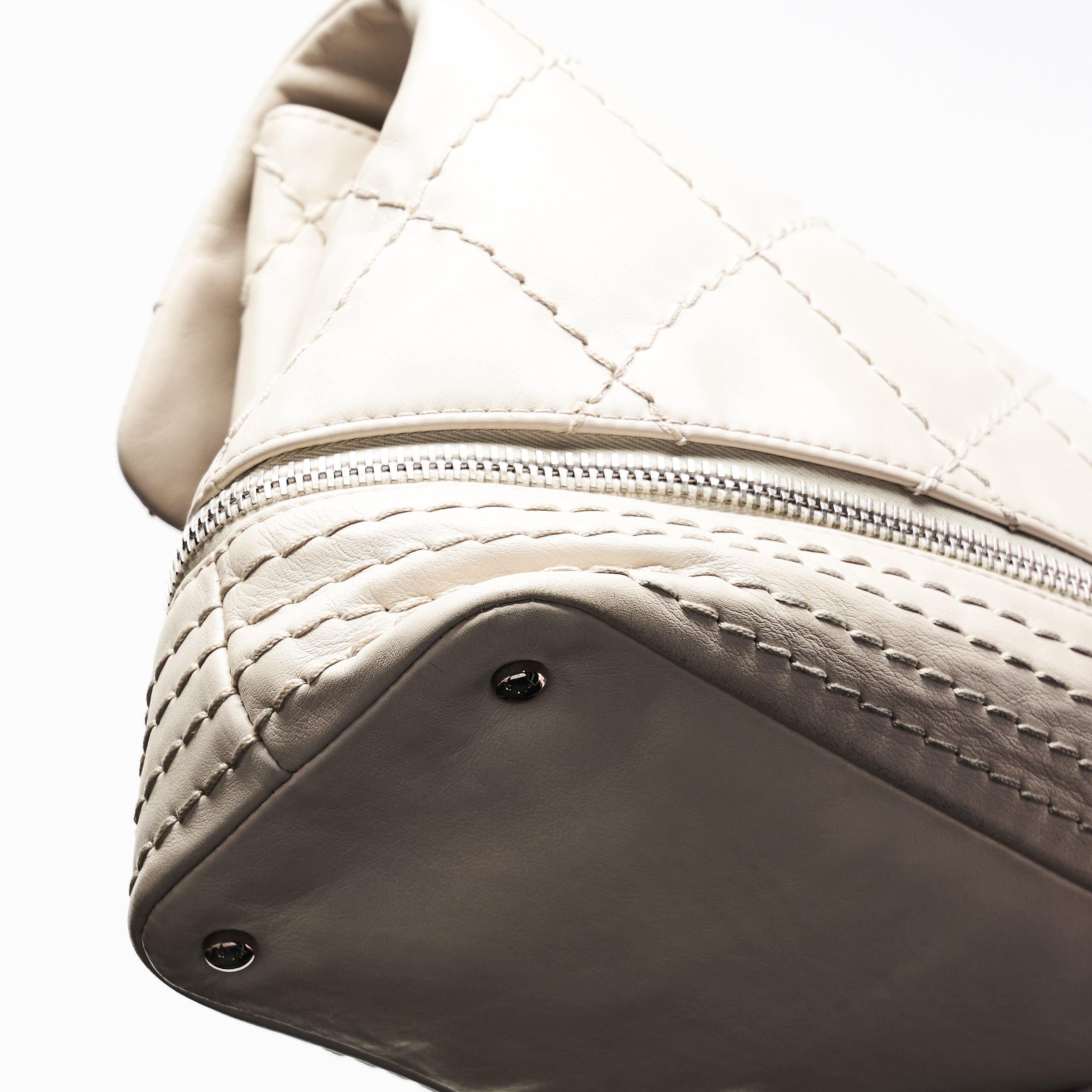 Chanel Quilted Expandable Ligne Flap Bag