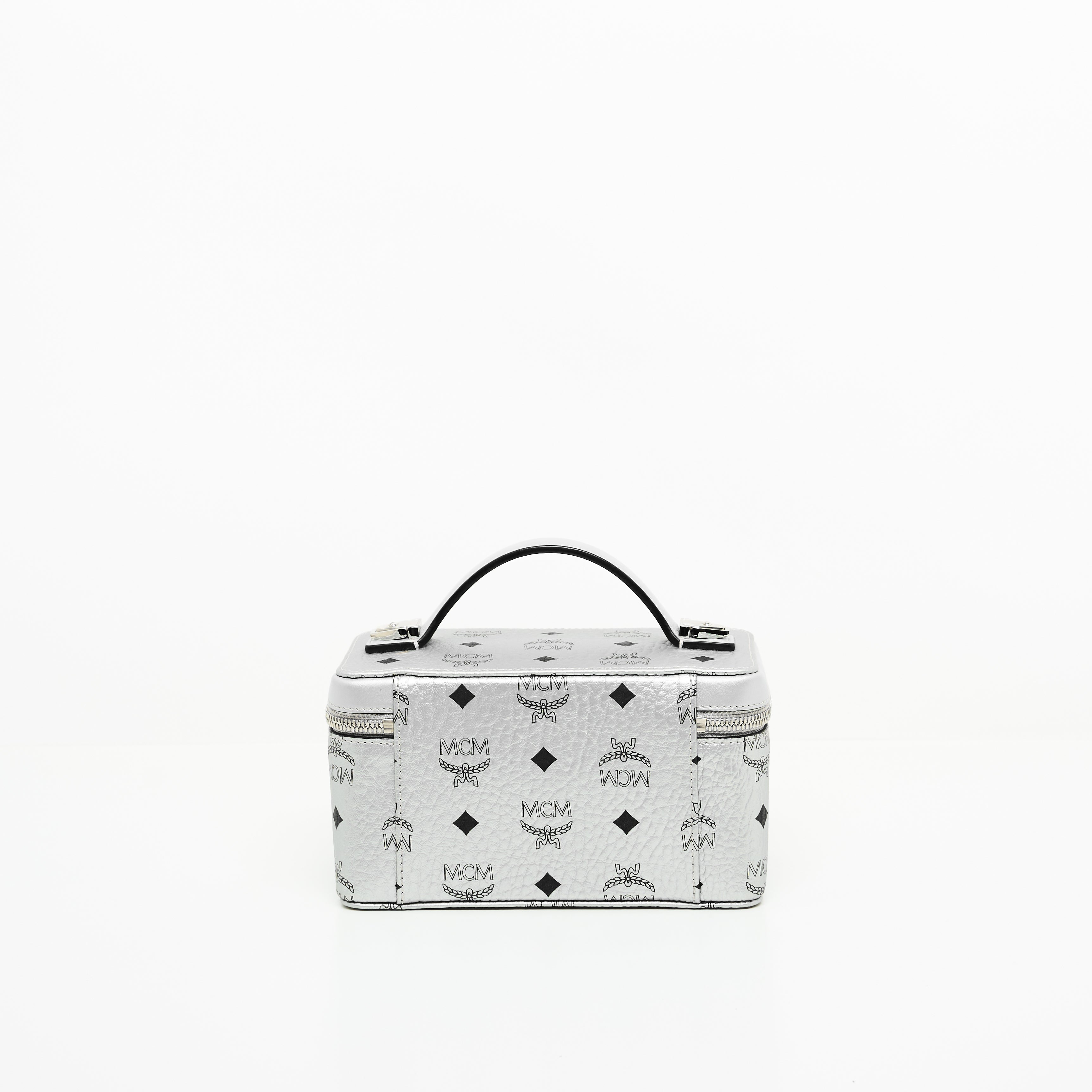 MCM Metallic Visetos Vanity in Silver