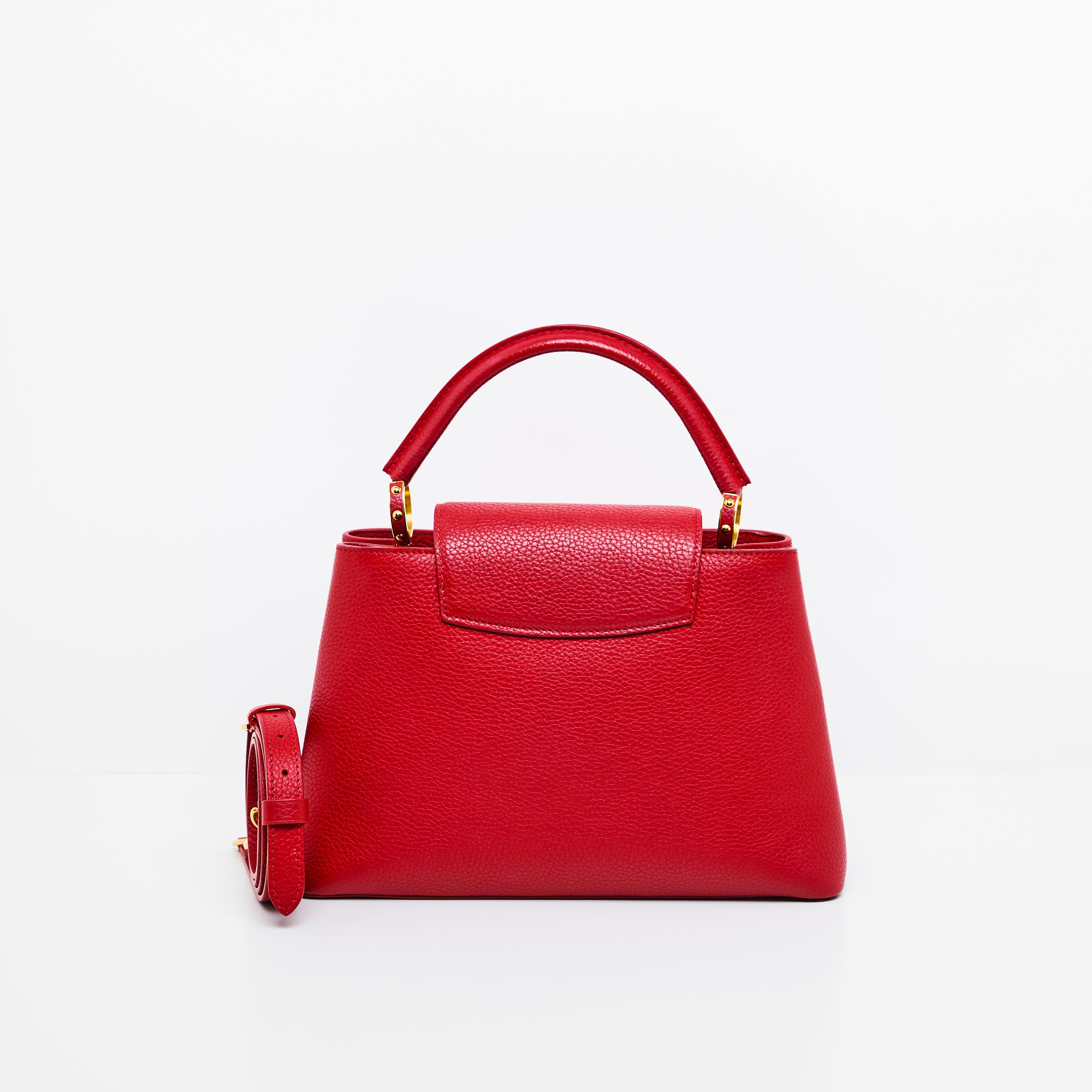 LV Capucines MM in Red