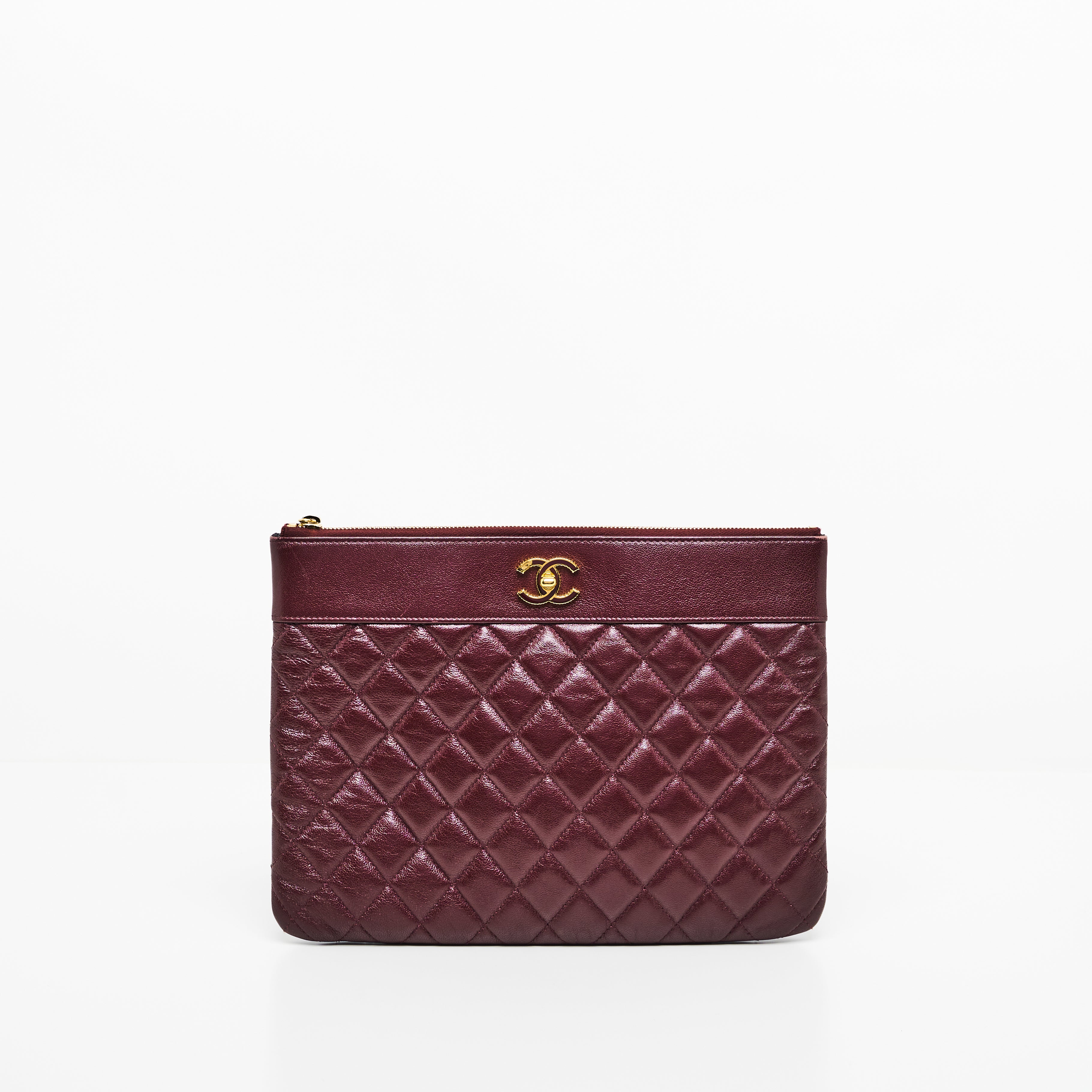 Chanel O Case in Burgundy