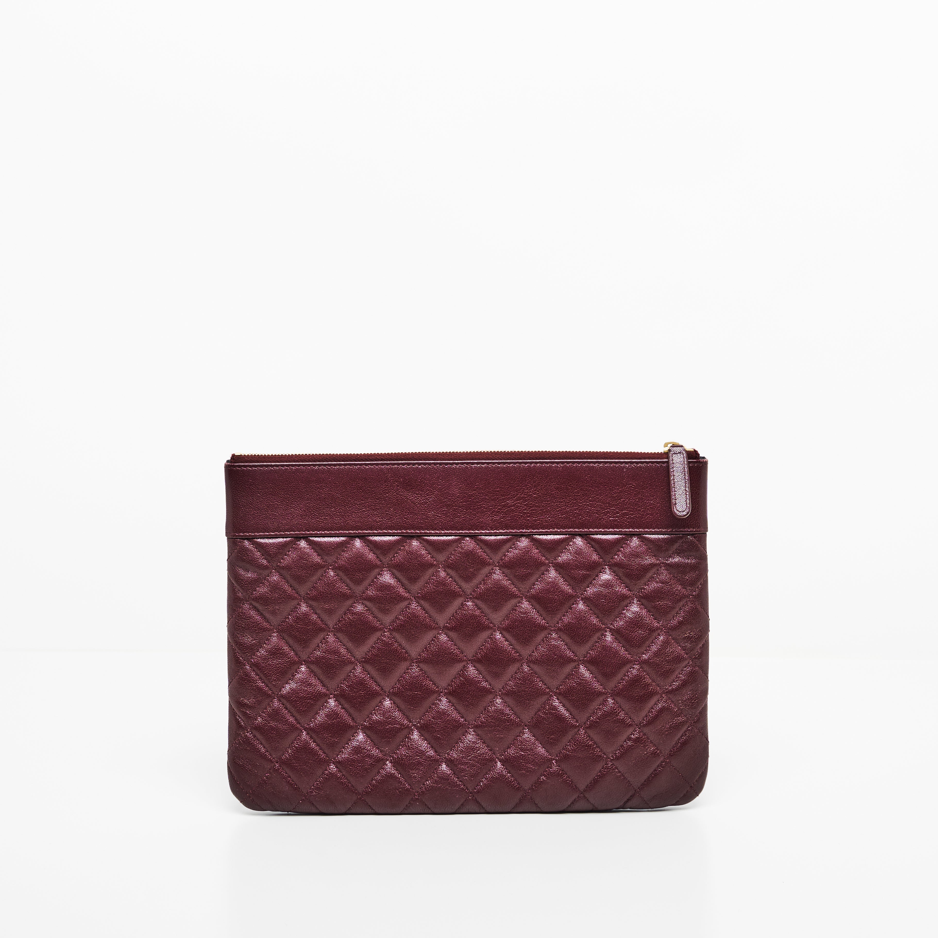 Chanel O Case in Burgundy