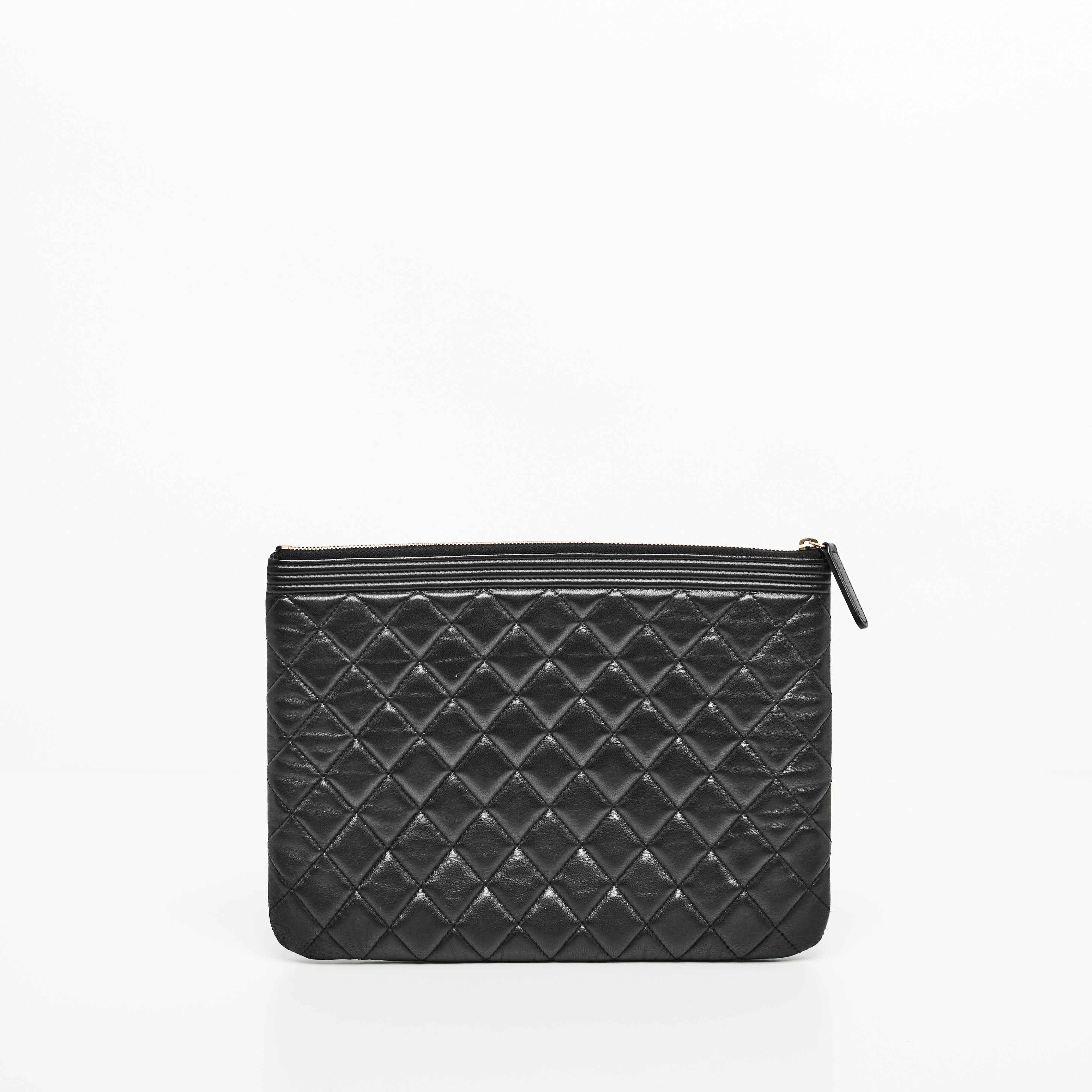 Chanel Boy O Case  in Black