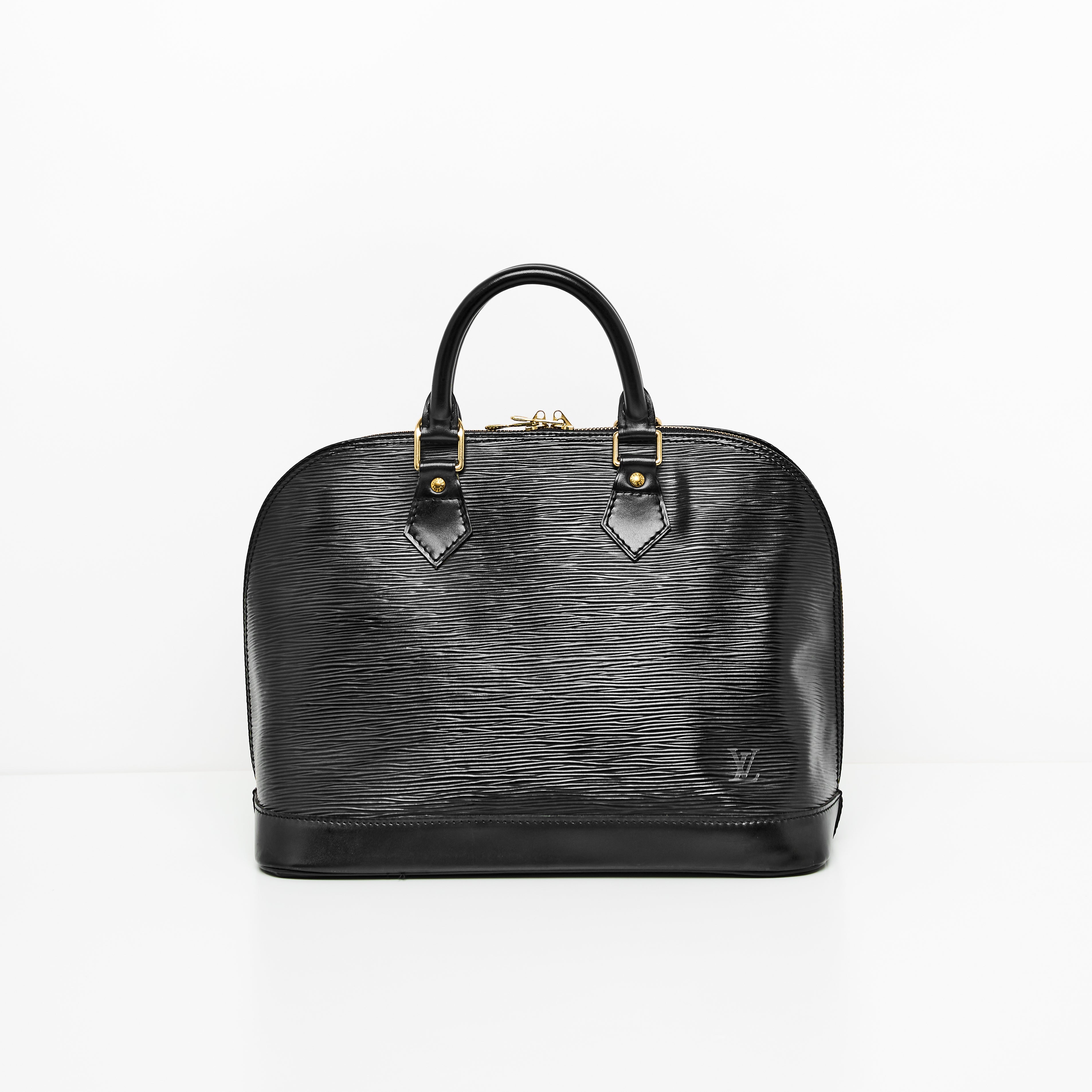 LV Alma Epi Leather PM in Black