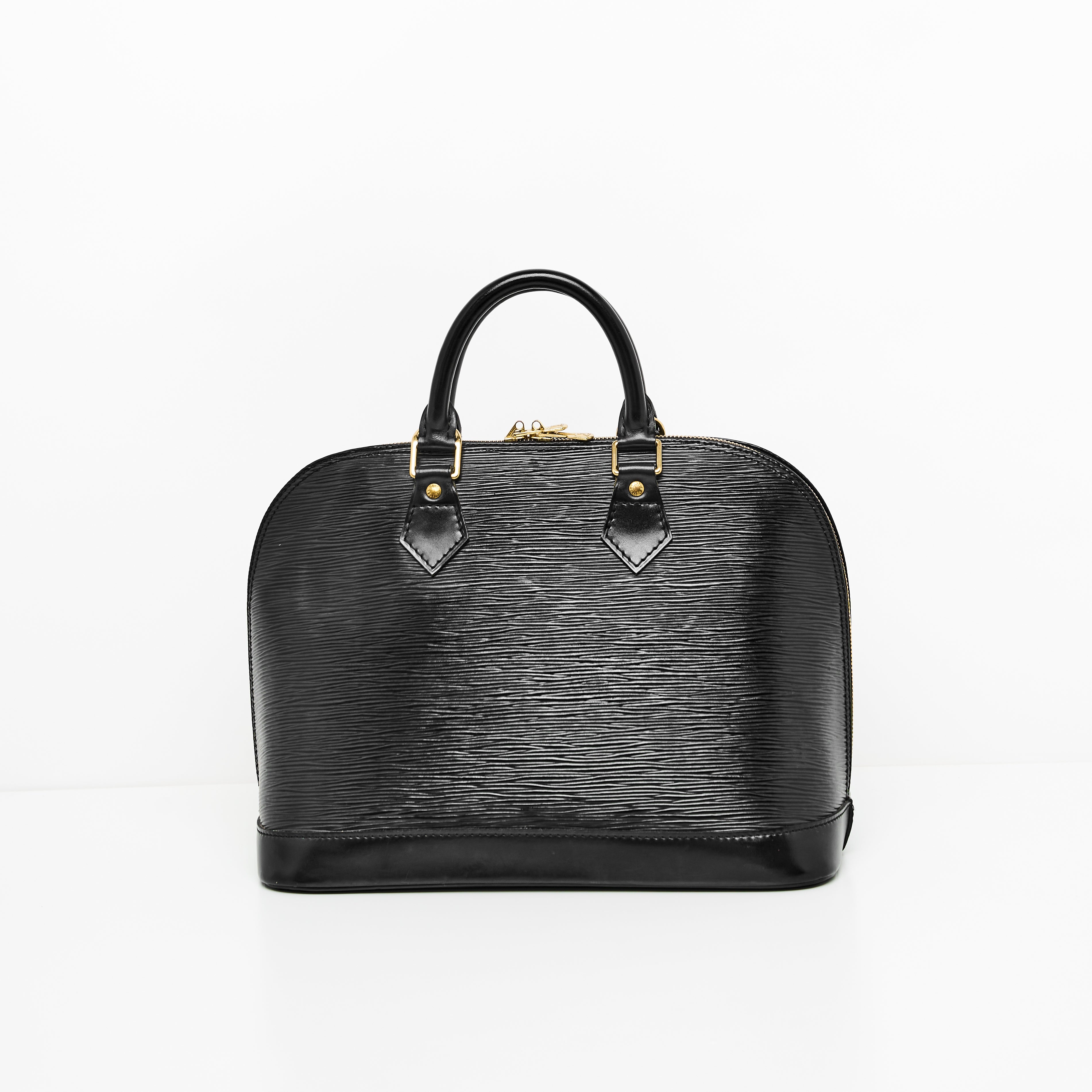 LV Alma Epi Leather PM in Black