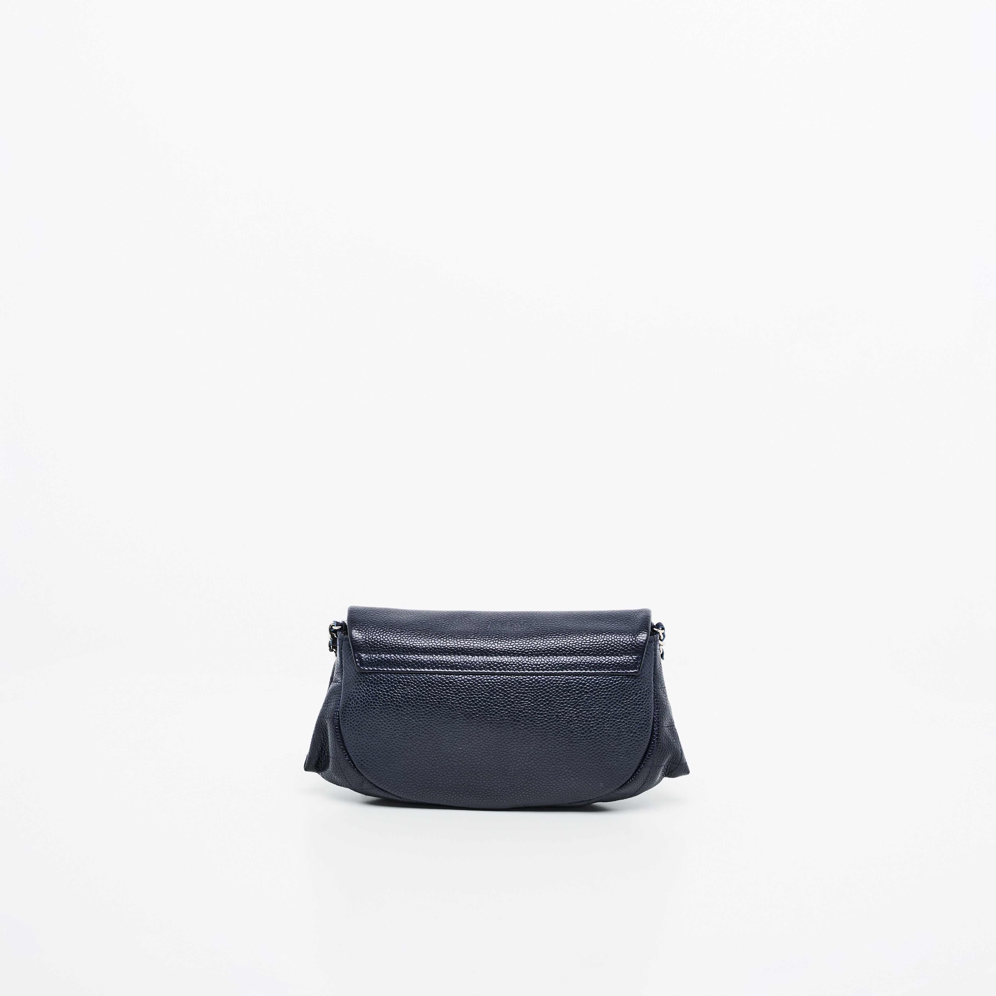 Chanel Half-Moon WOC Clutch Bag in Blue