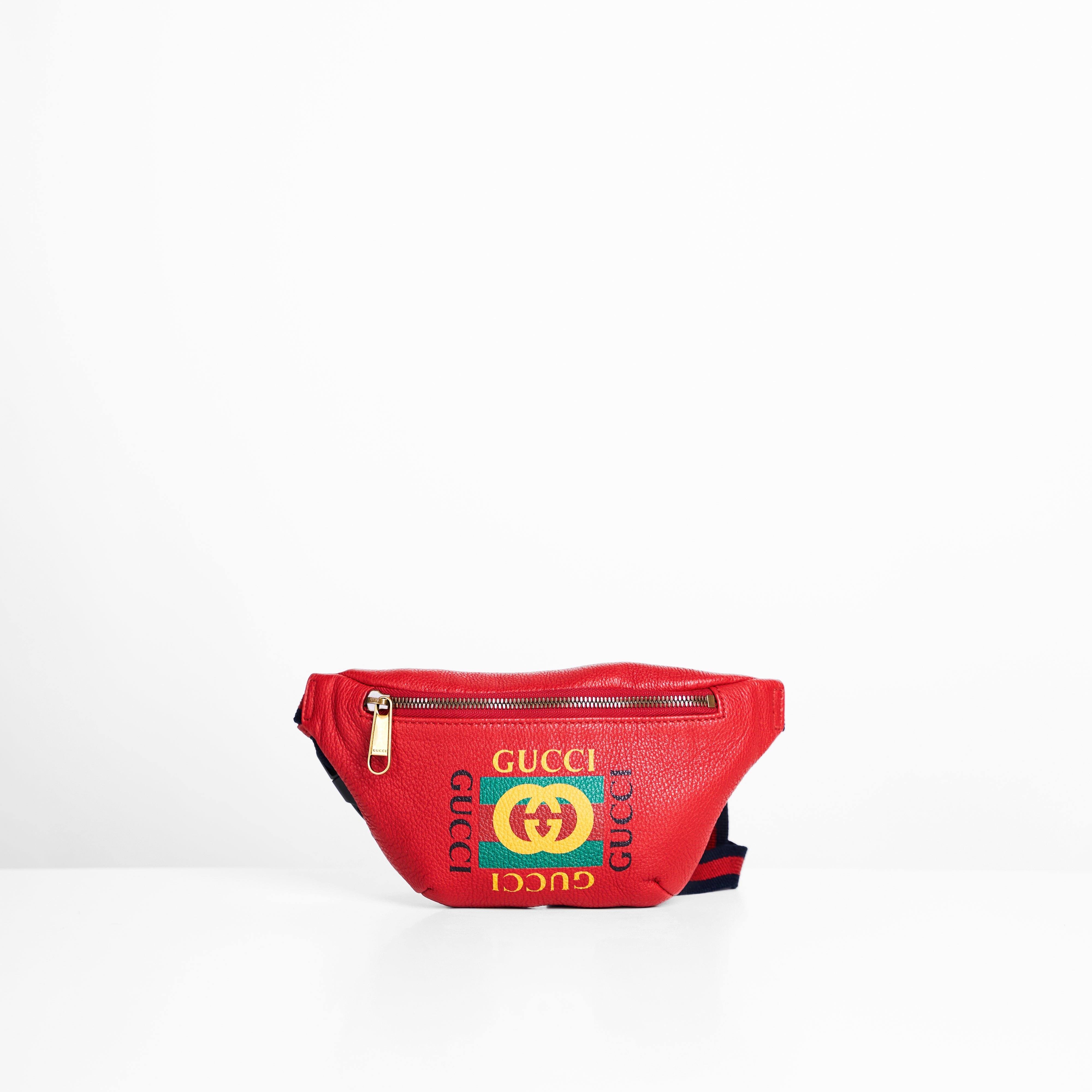 Gucci bag belt discount red