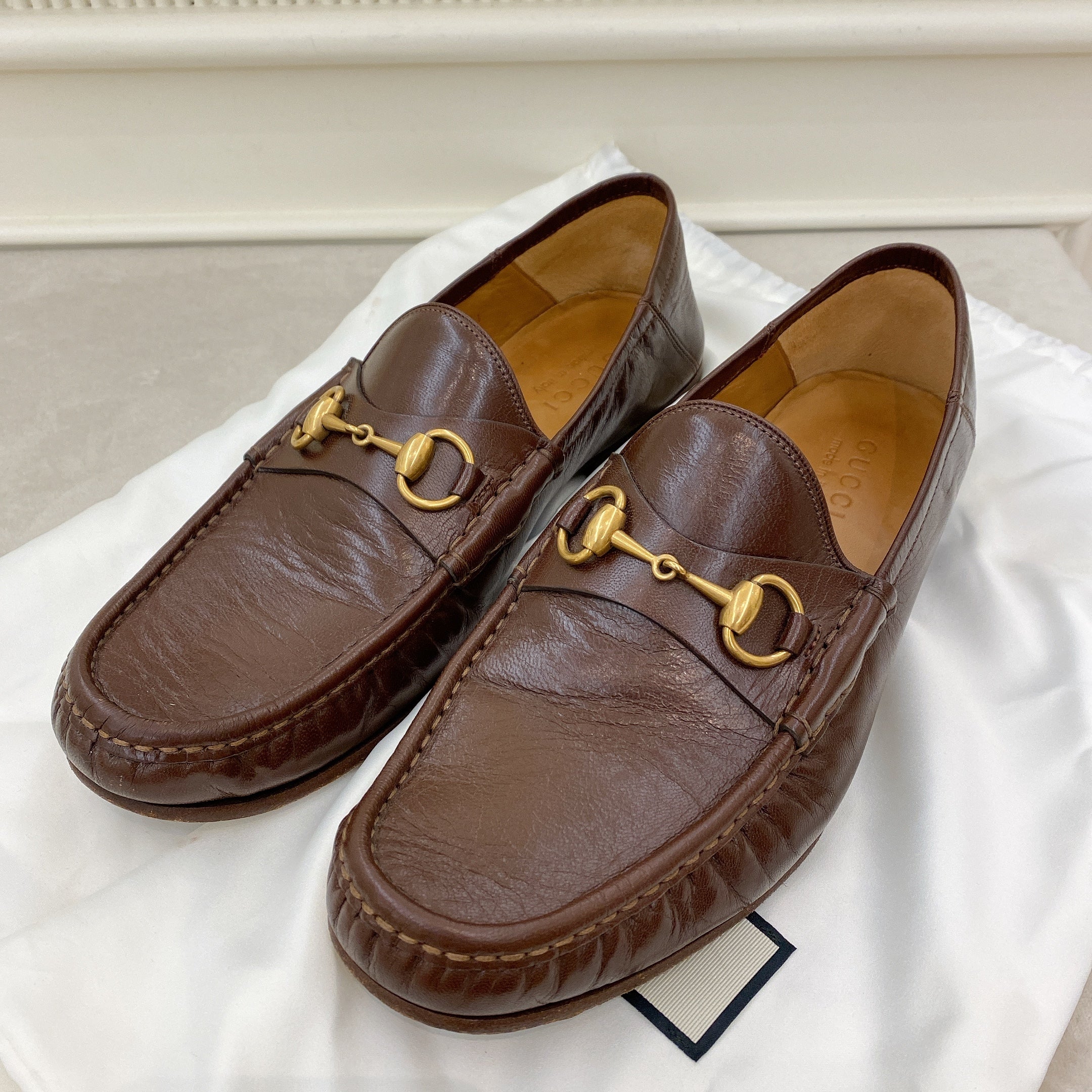 Gucci donnie loafer brown on sale