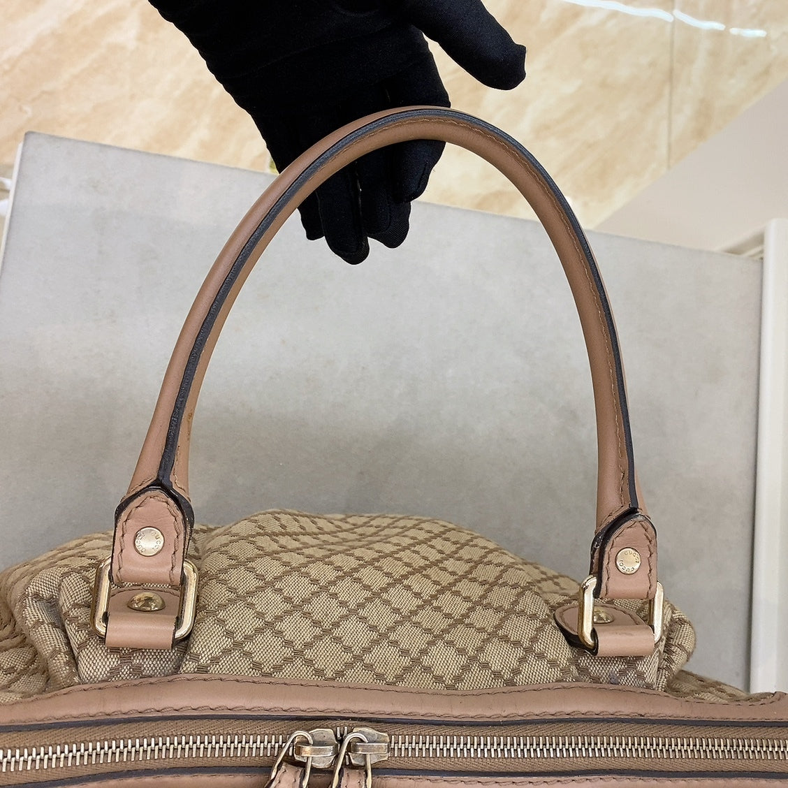 Gucci Diamante Canvas Sukey Tote