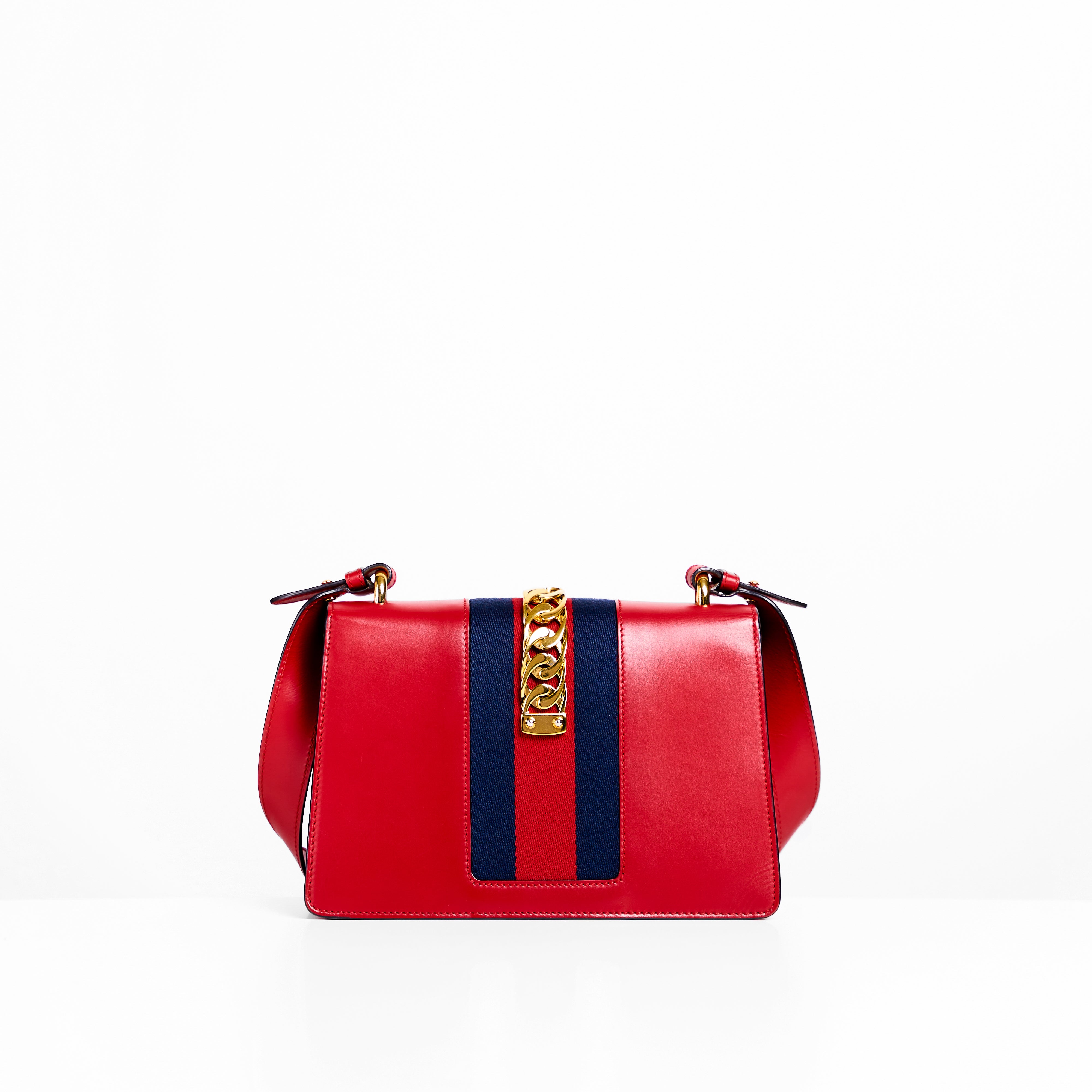 Gucci sylvie best sale bag red