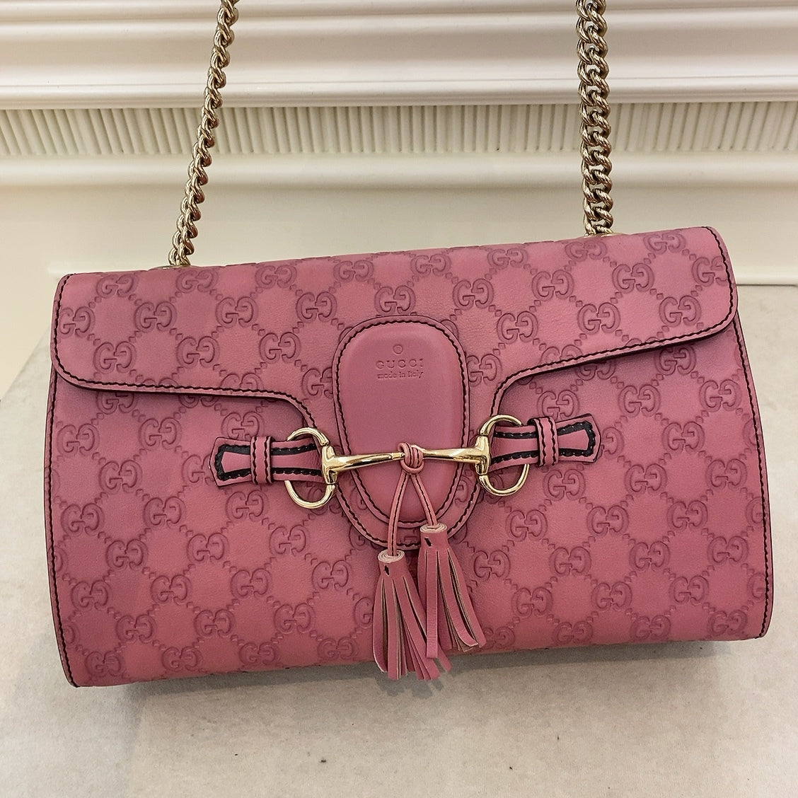 Gucci Medium Emily Guccissima Leather Shoulder Bag