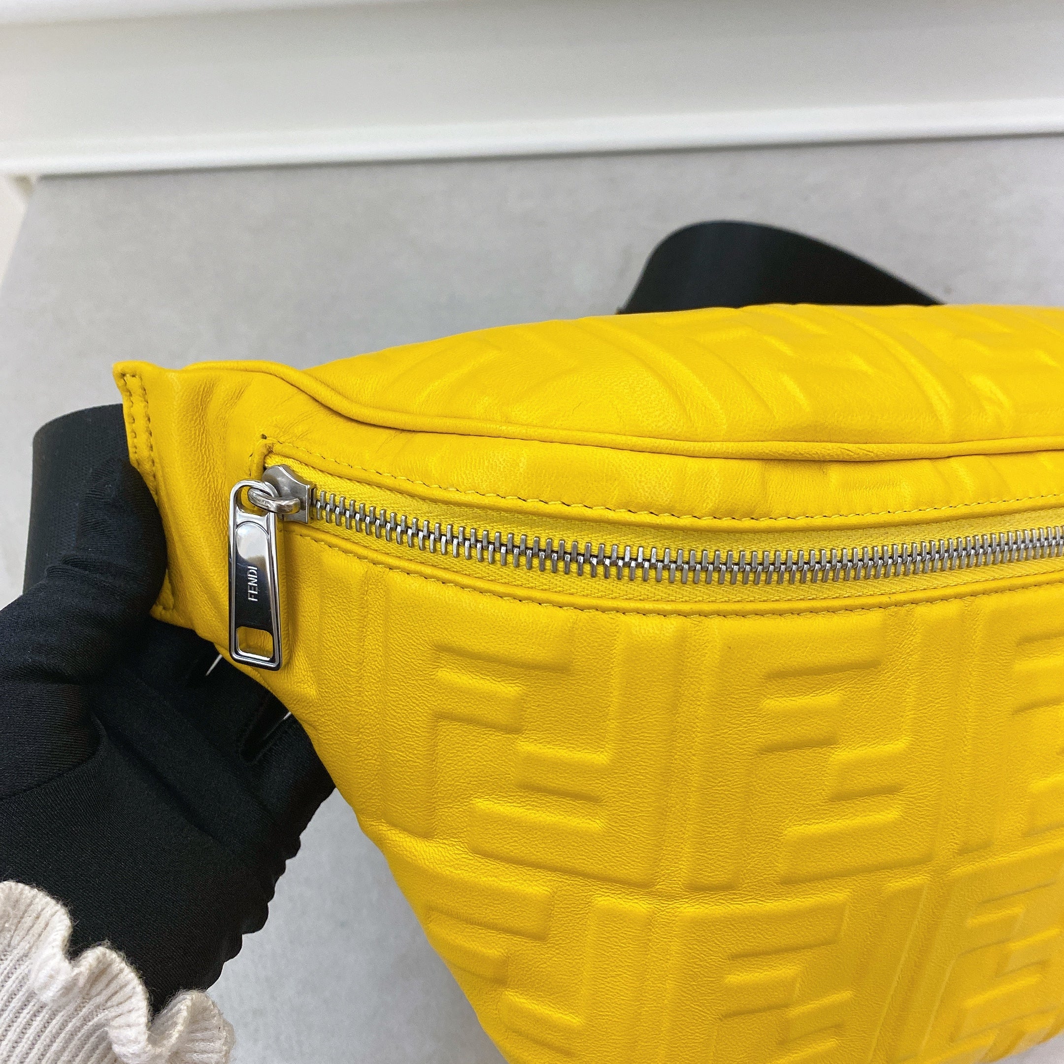 Fendi belt store bag yellow