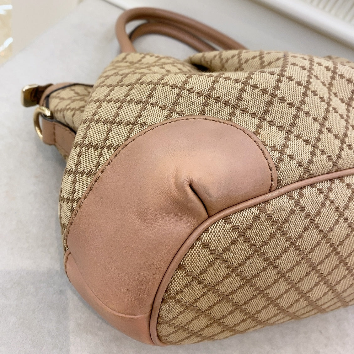 Gucci Diamante Canvas Sukey Tote