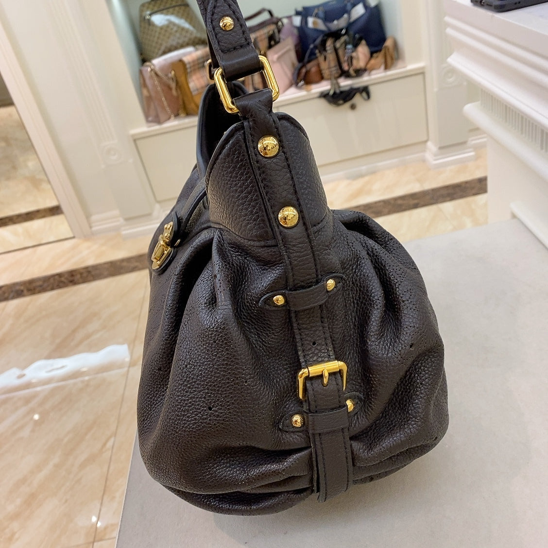 LV Mahina XS Shoulder Bag In Brown