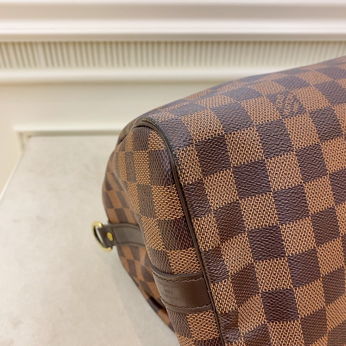 Authentic Louis Vuitton Speedy Bandouliere 30 in Damier Ebene