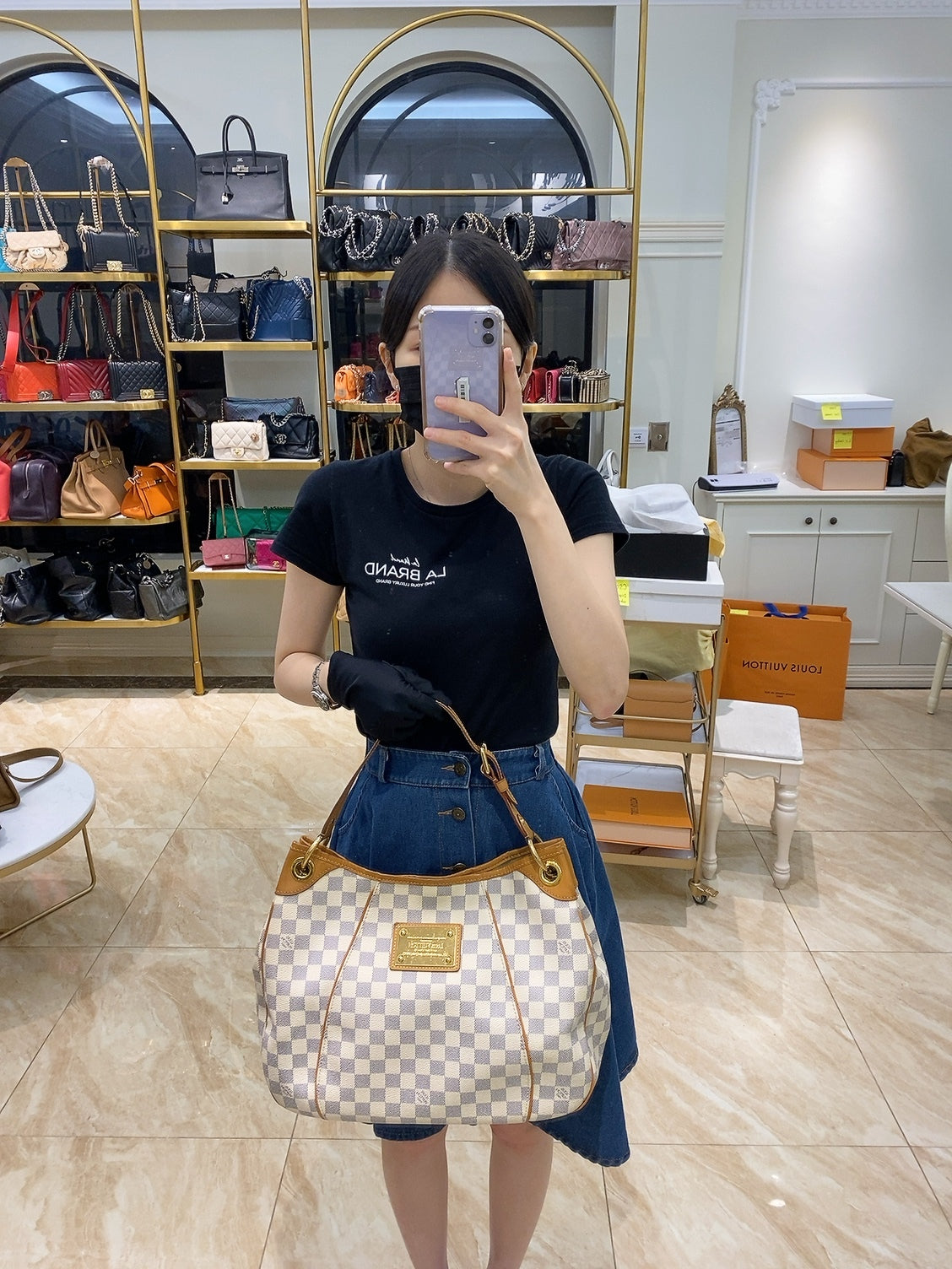 LV Damier Azur Galleria